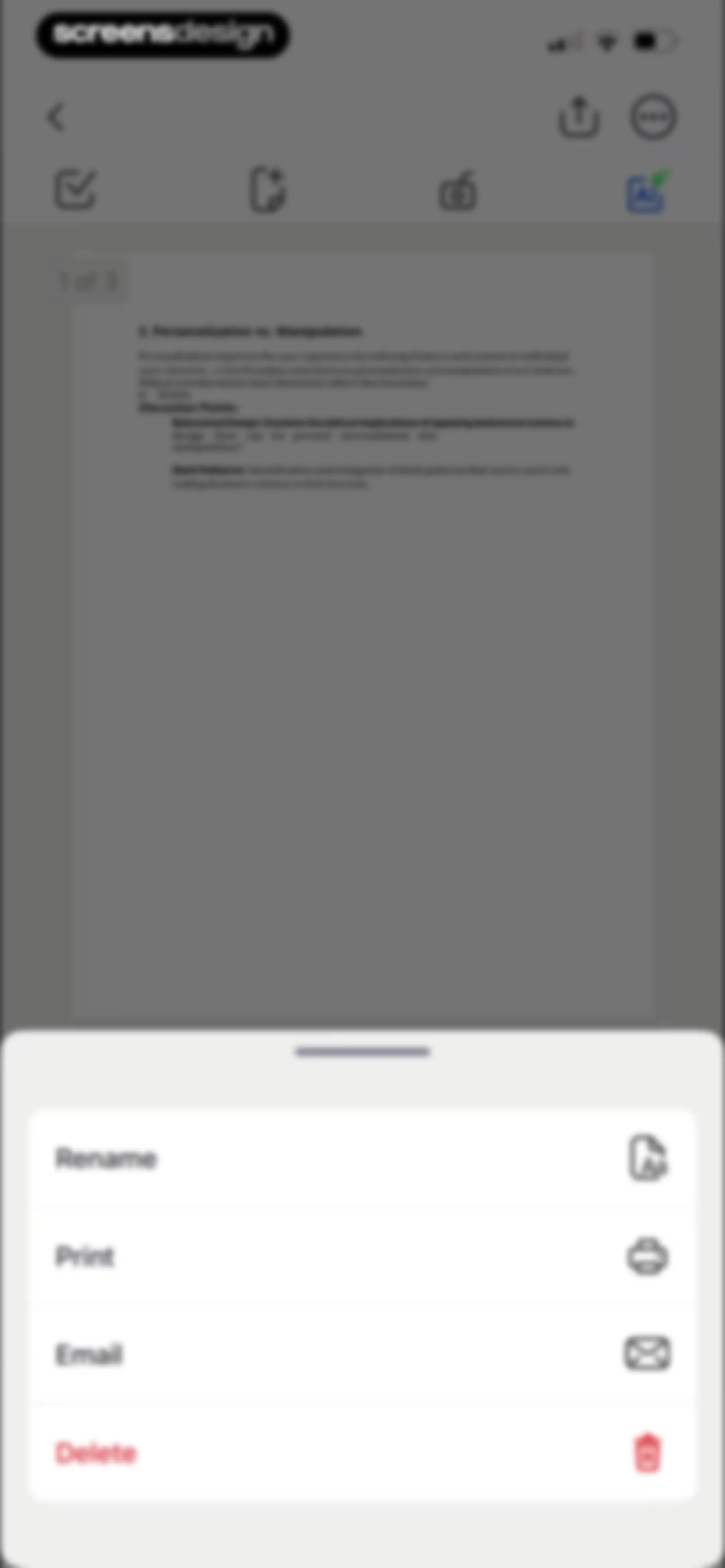 Forma: PDF Document Editor screen 91