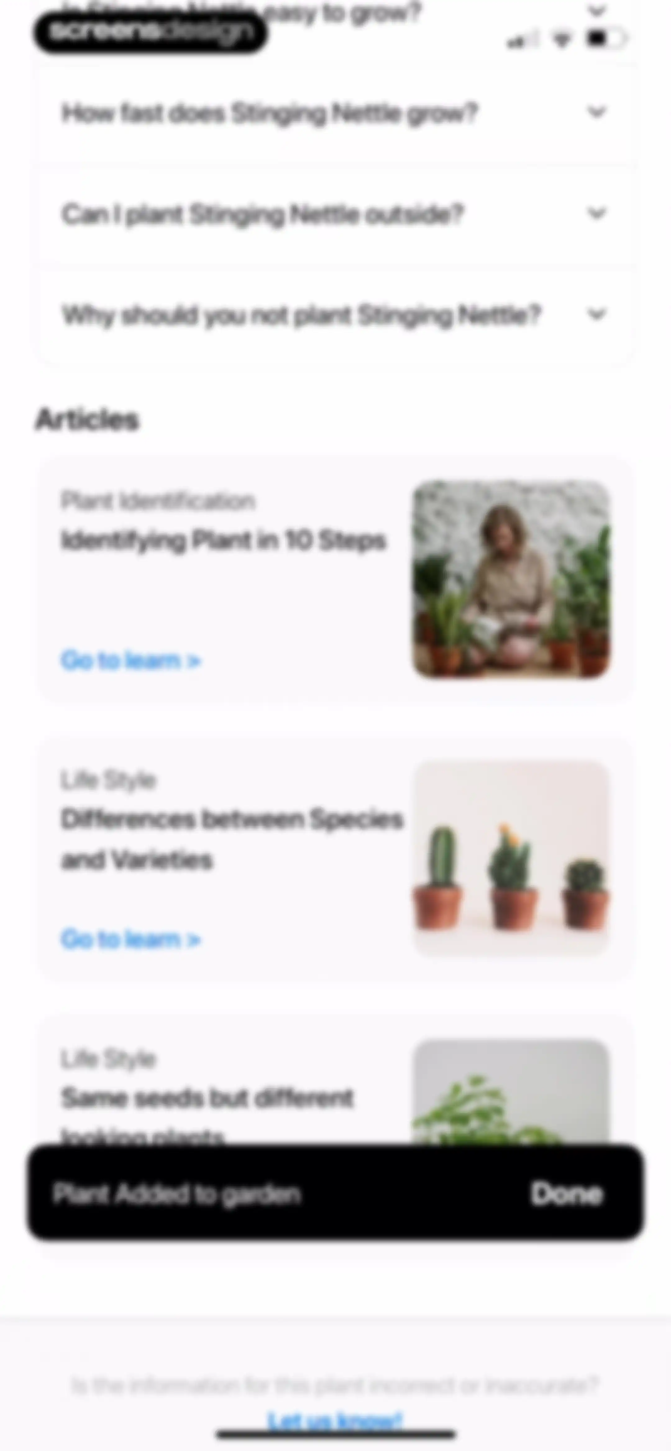 Plant App: Plant Identifier screen 85