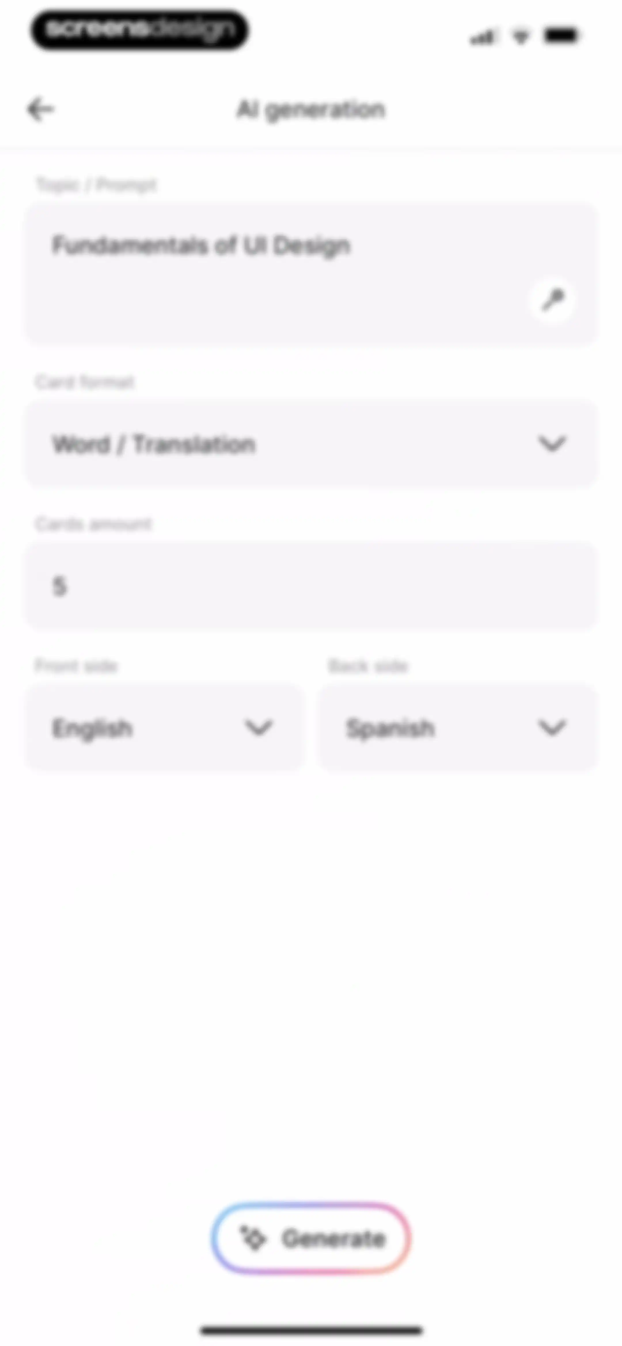 Noji - Flashcards study app screen 35