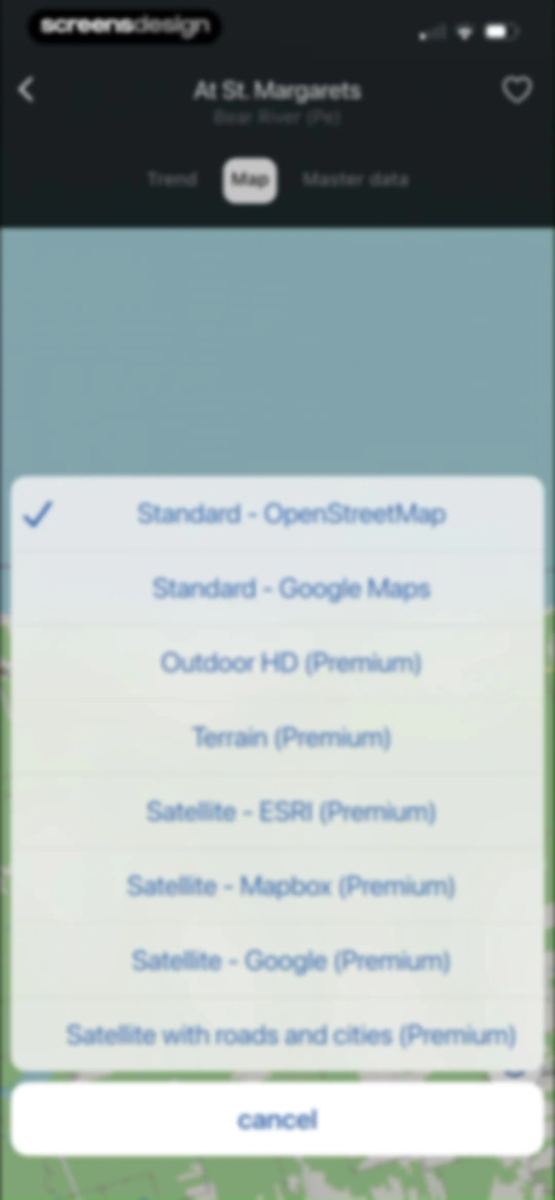 RiverApp - River levels screen 16