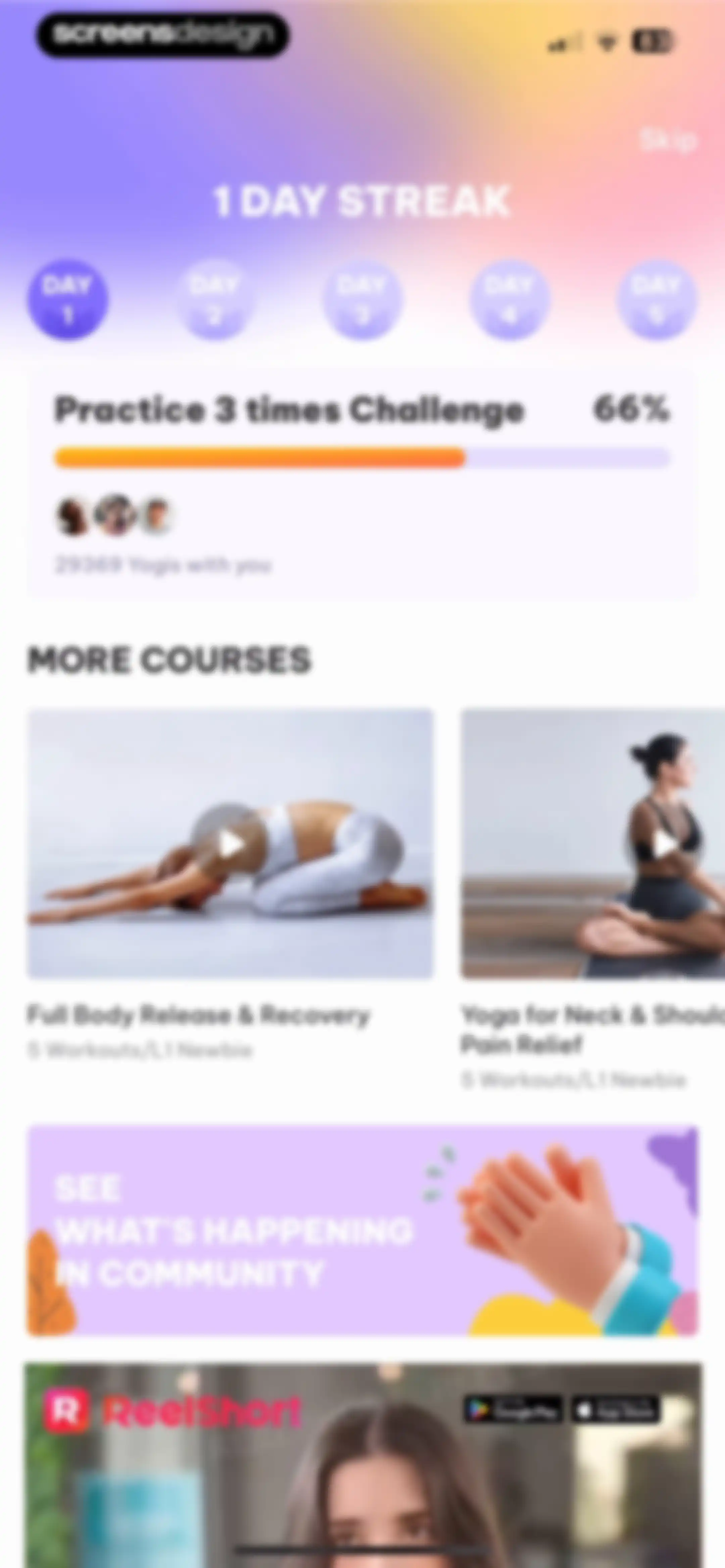 Daily Yoga: Yoga for Fitness® screen 122