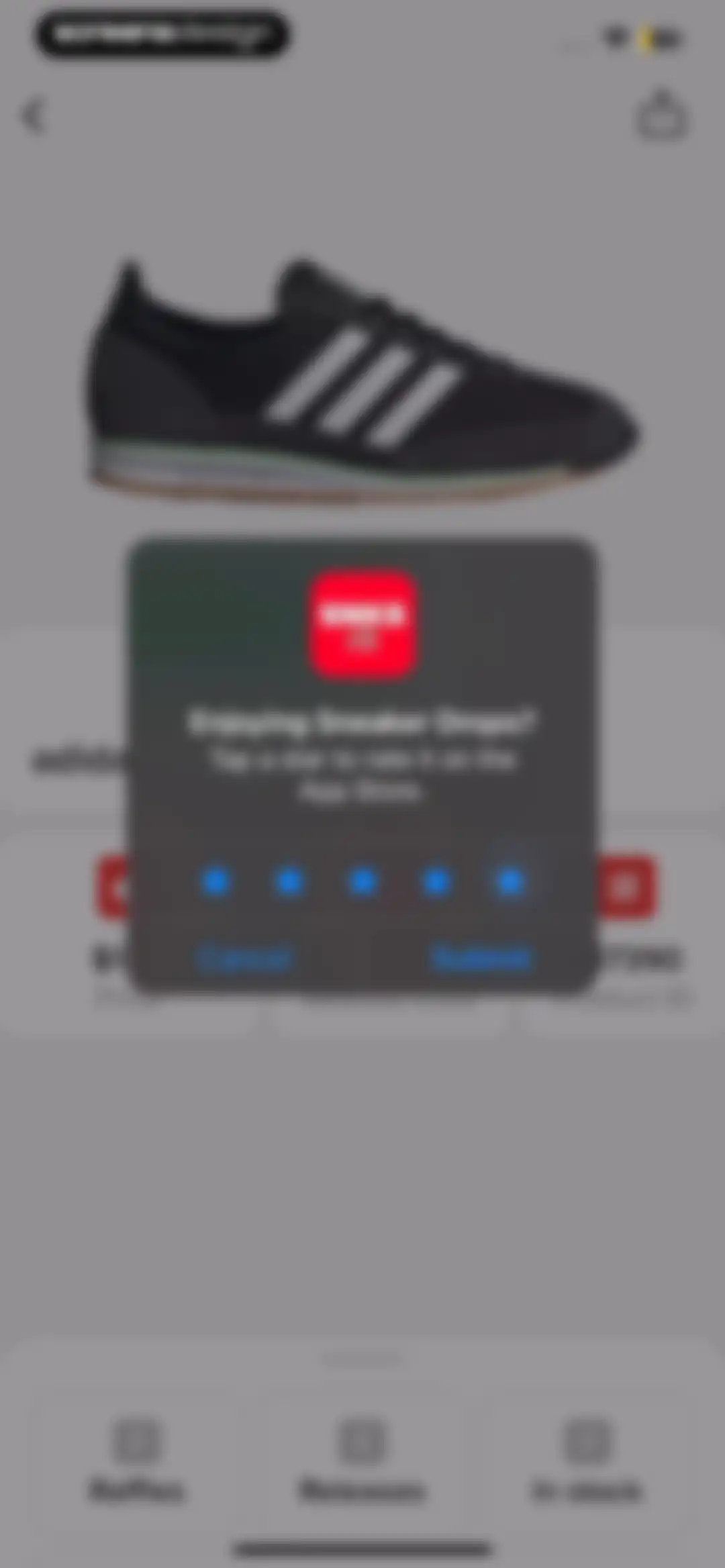Sneakers Drops: Release＋Raffle screen 10