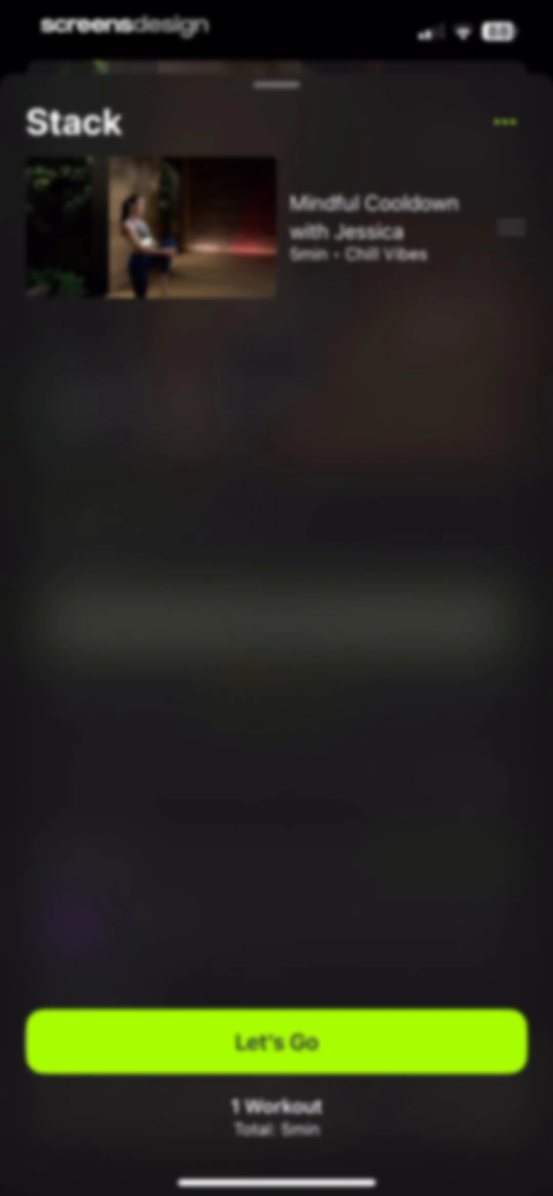 Apple Fitness screen 97