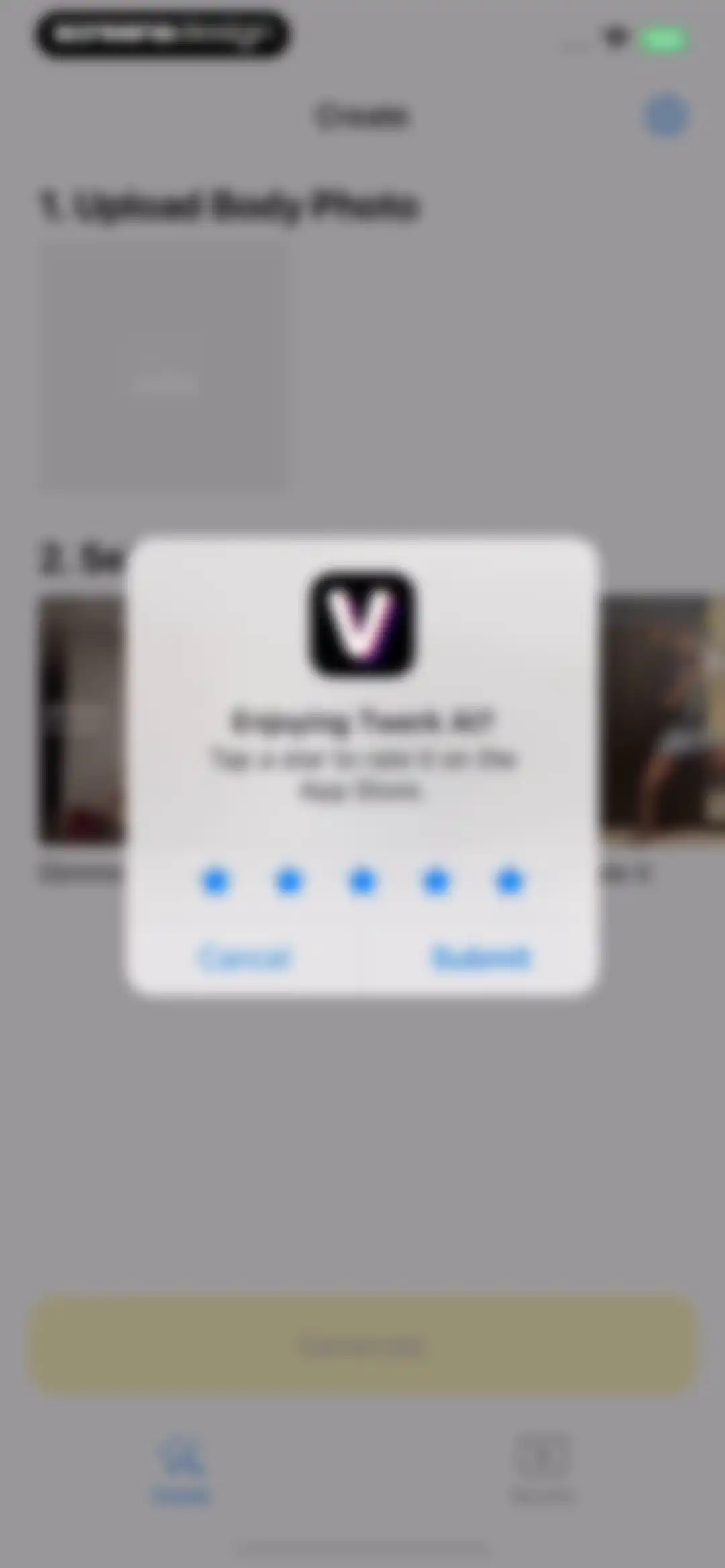 Vid AI: Animation, Dance screen 2