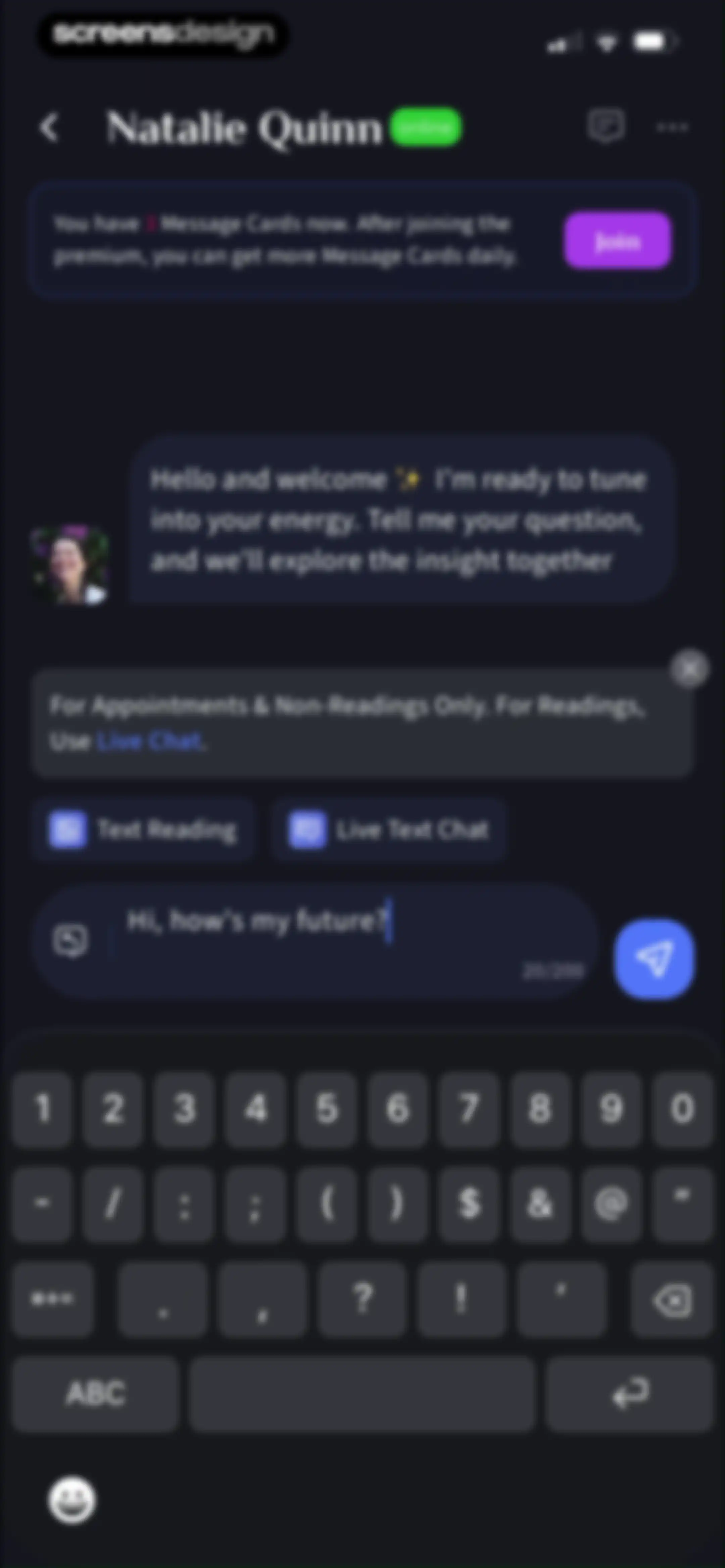 HealTalk - Text Reading screen 22