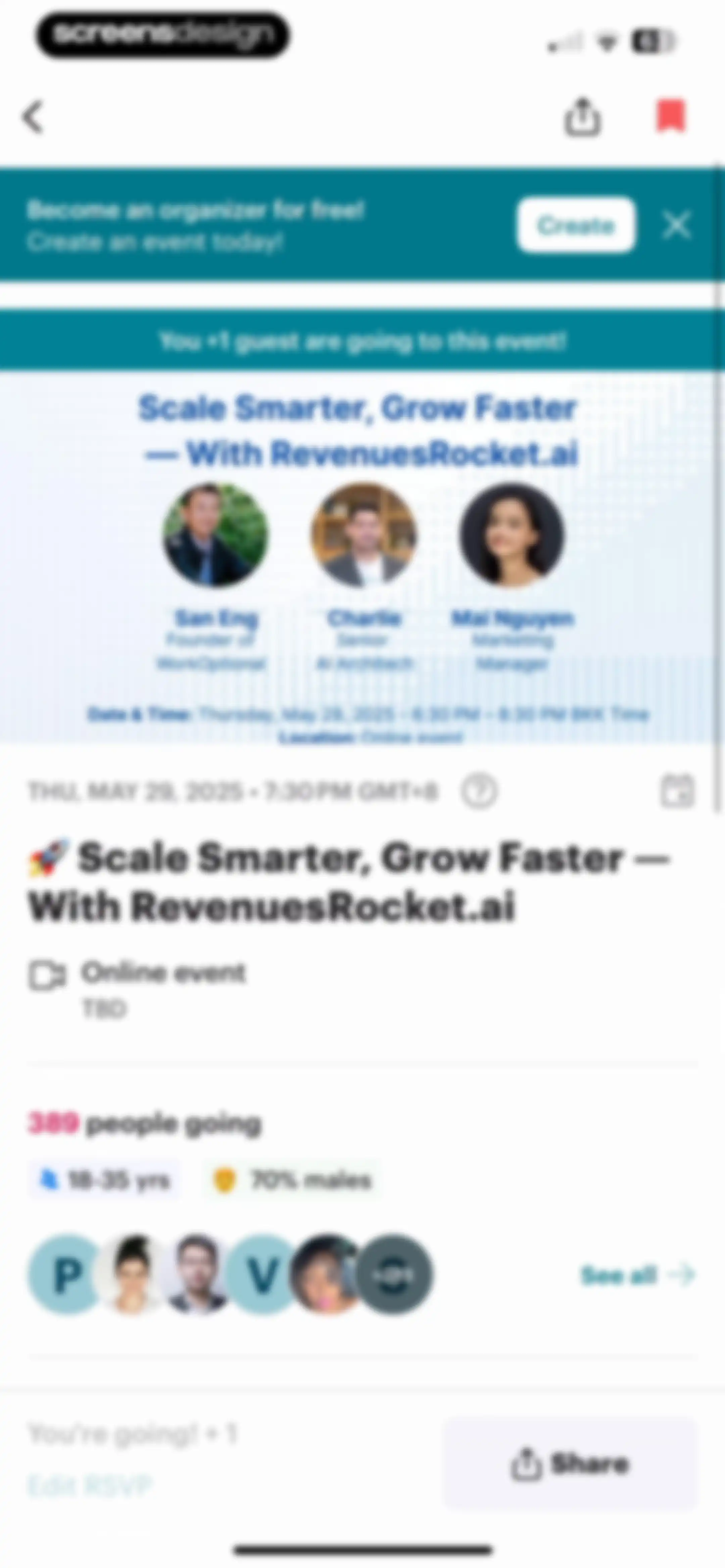 Meetup: Social Events & Groups screen 71