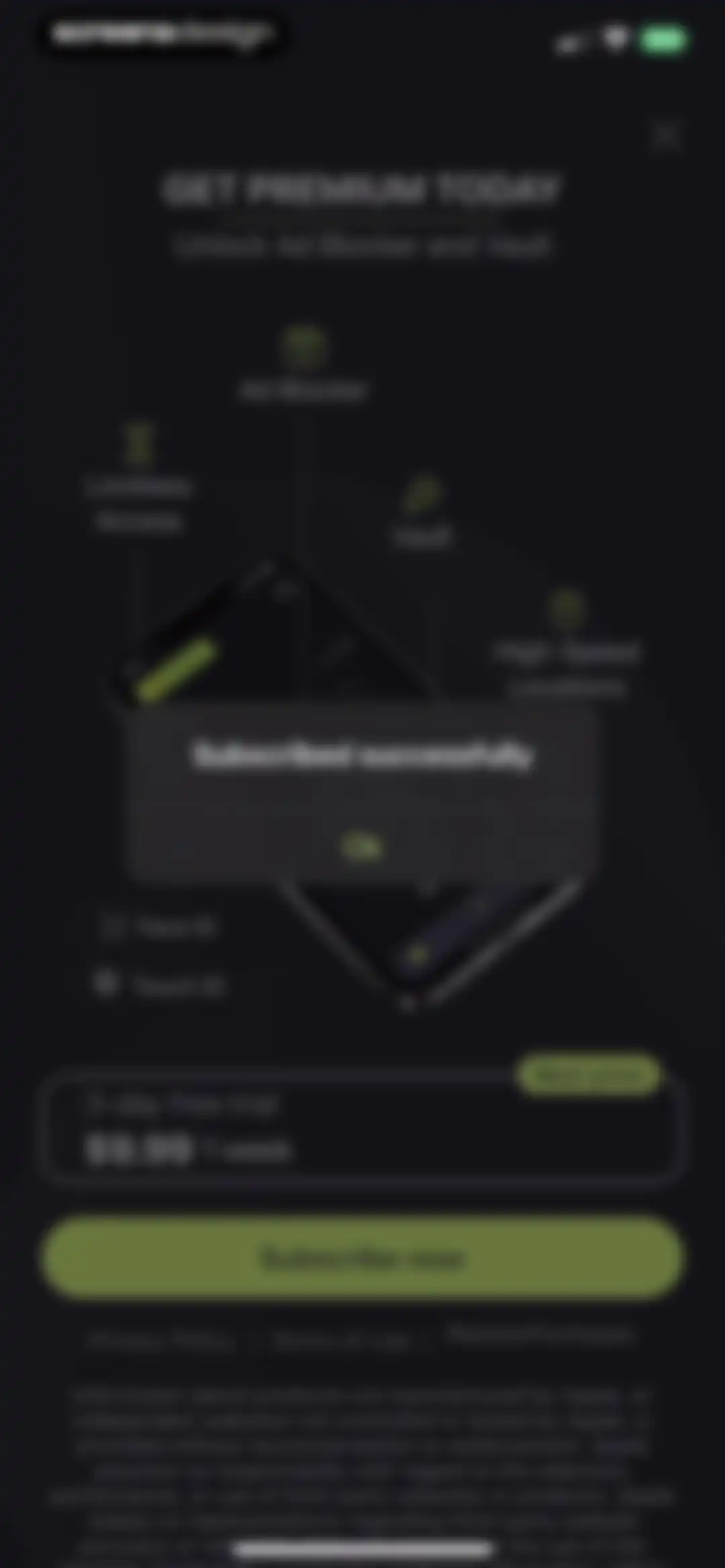 Private VPN & Adblock screen 3