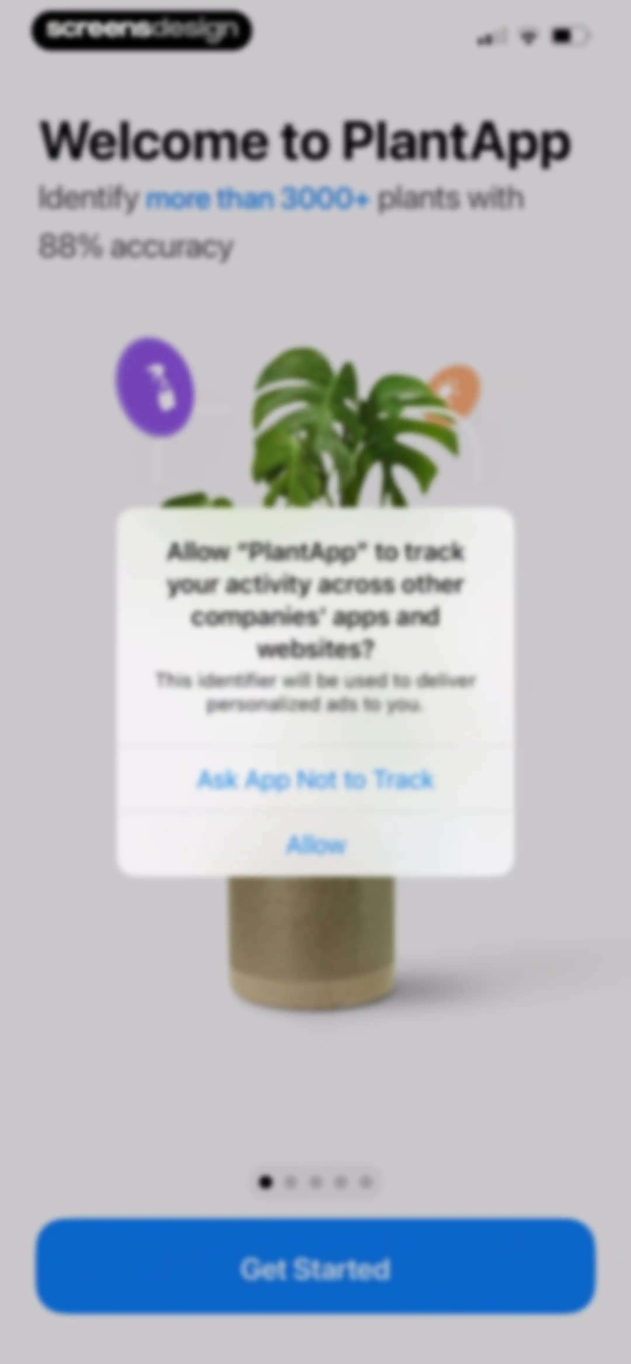 Plant App: Plant Identifier screen 2