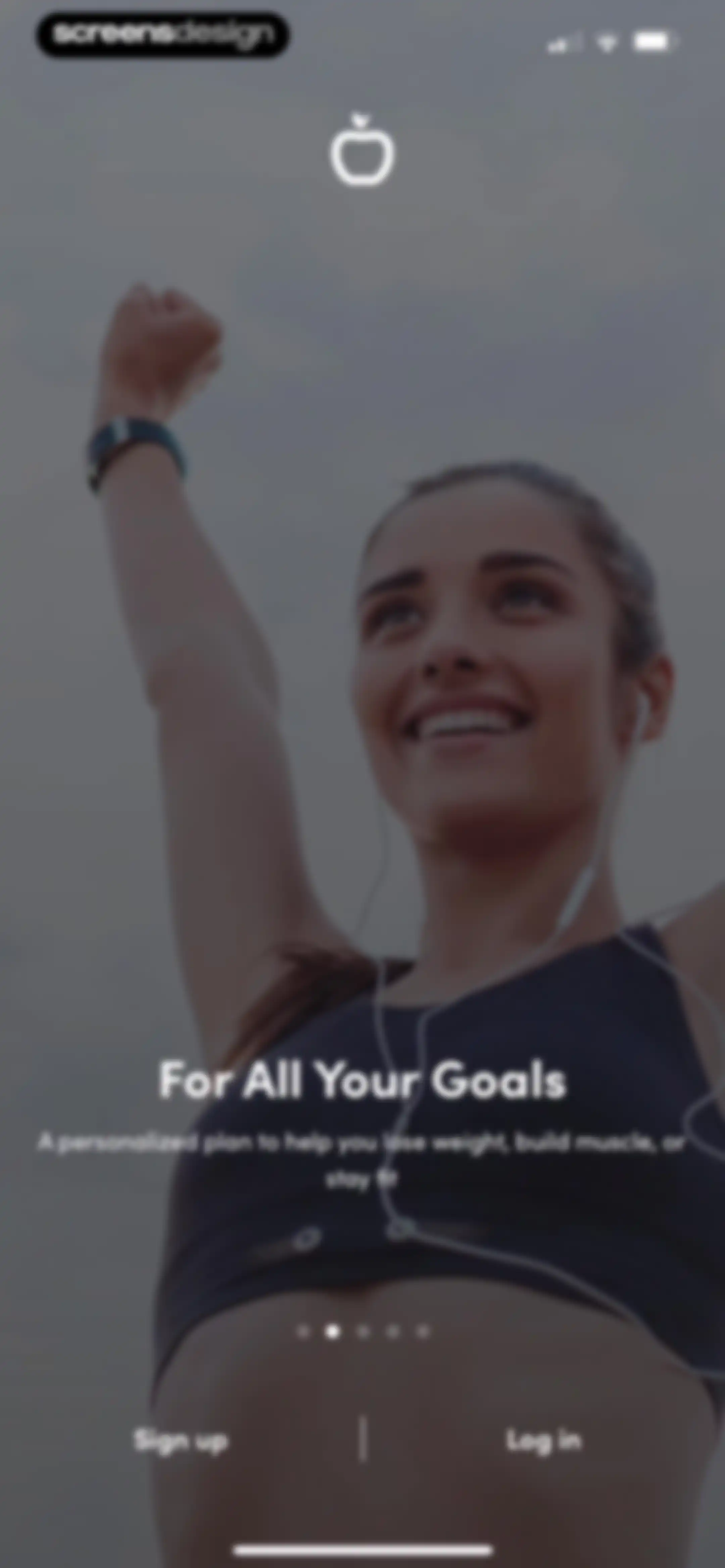 Calories and nutrition tracker screen 2