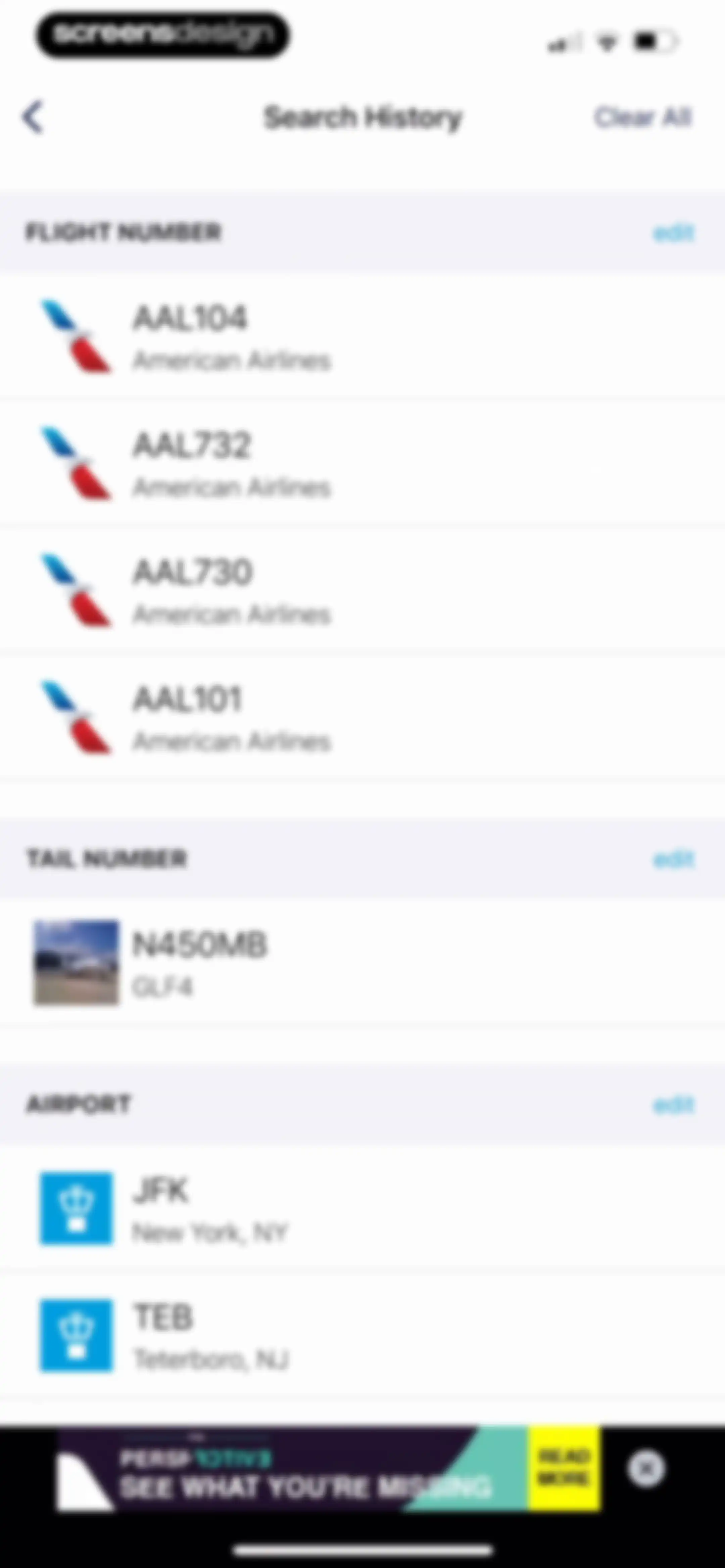 FlightAware Flight Tracker screen 83