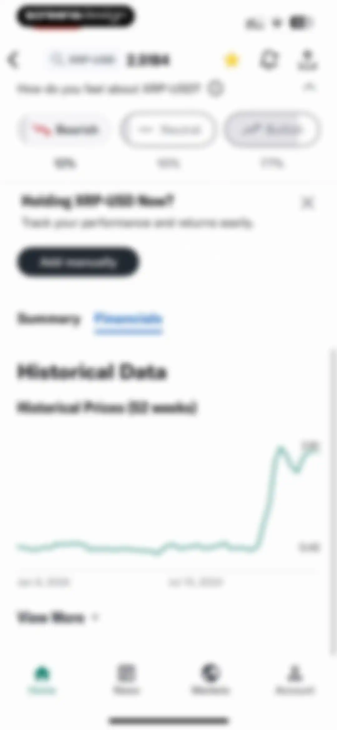 Yahoo Finance: Stocks, Markets screen 69