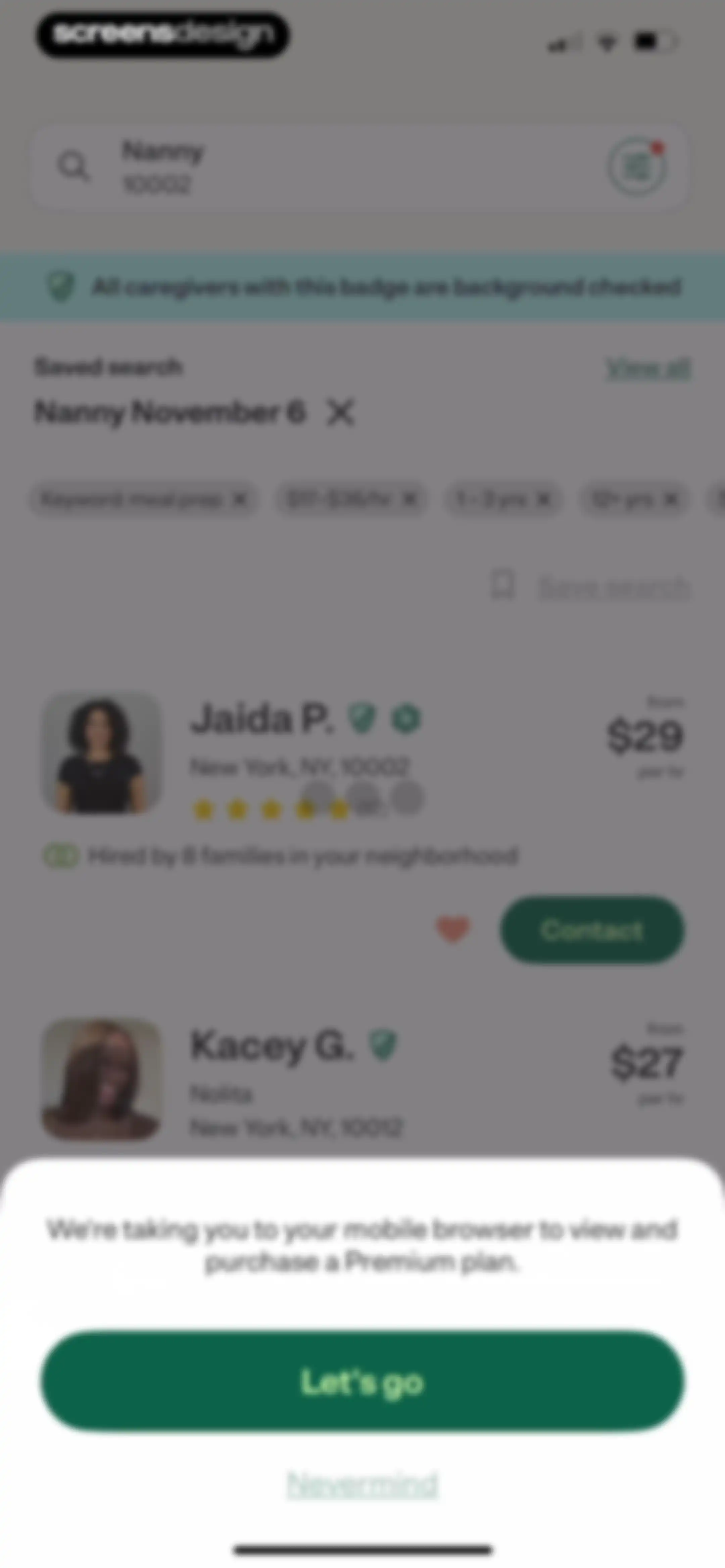Care.com: Hire Caregivers screen 41