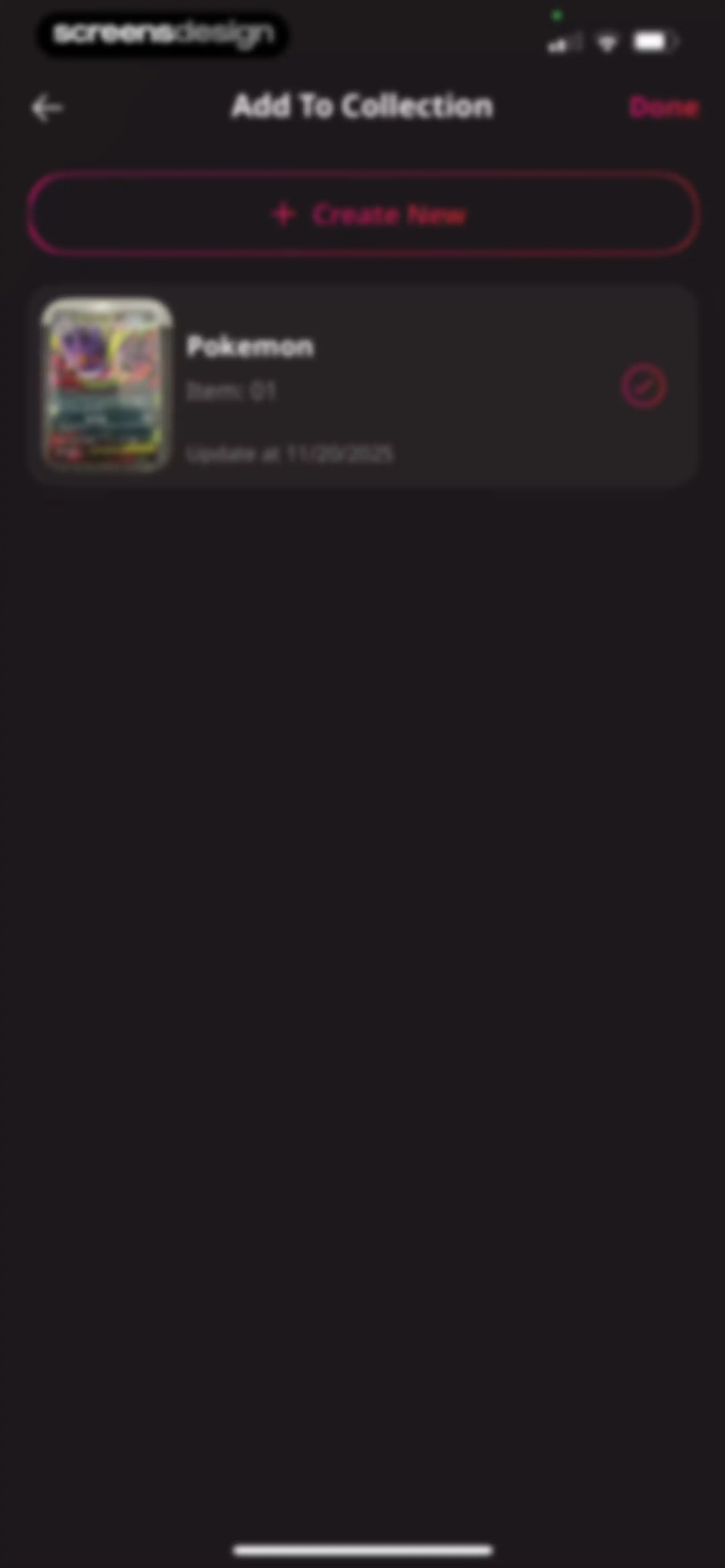 TCG Card Identifier Value screen 38