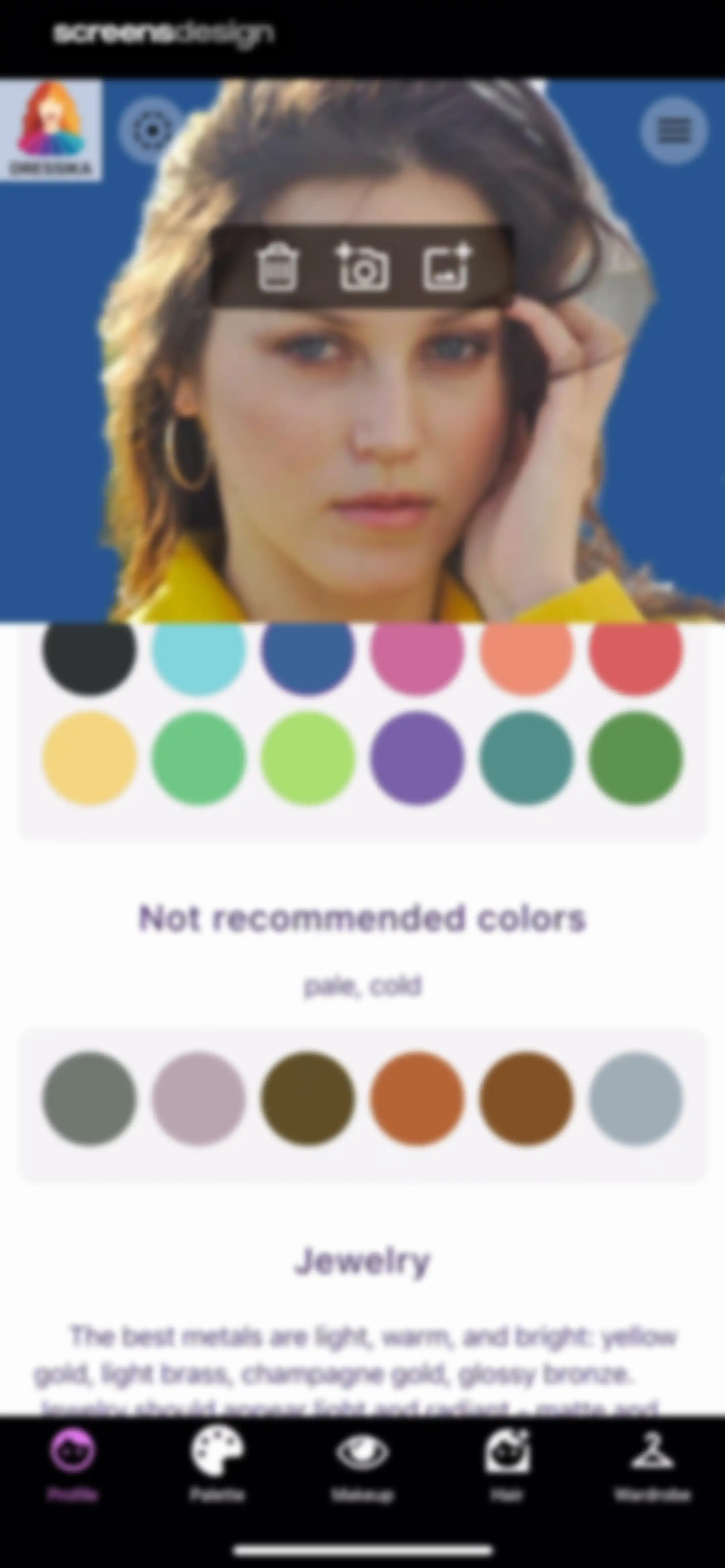 Color Analysis - Dressika screen 31