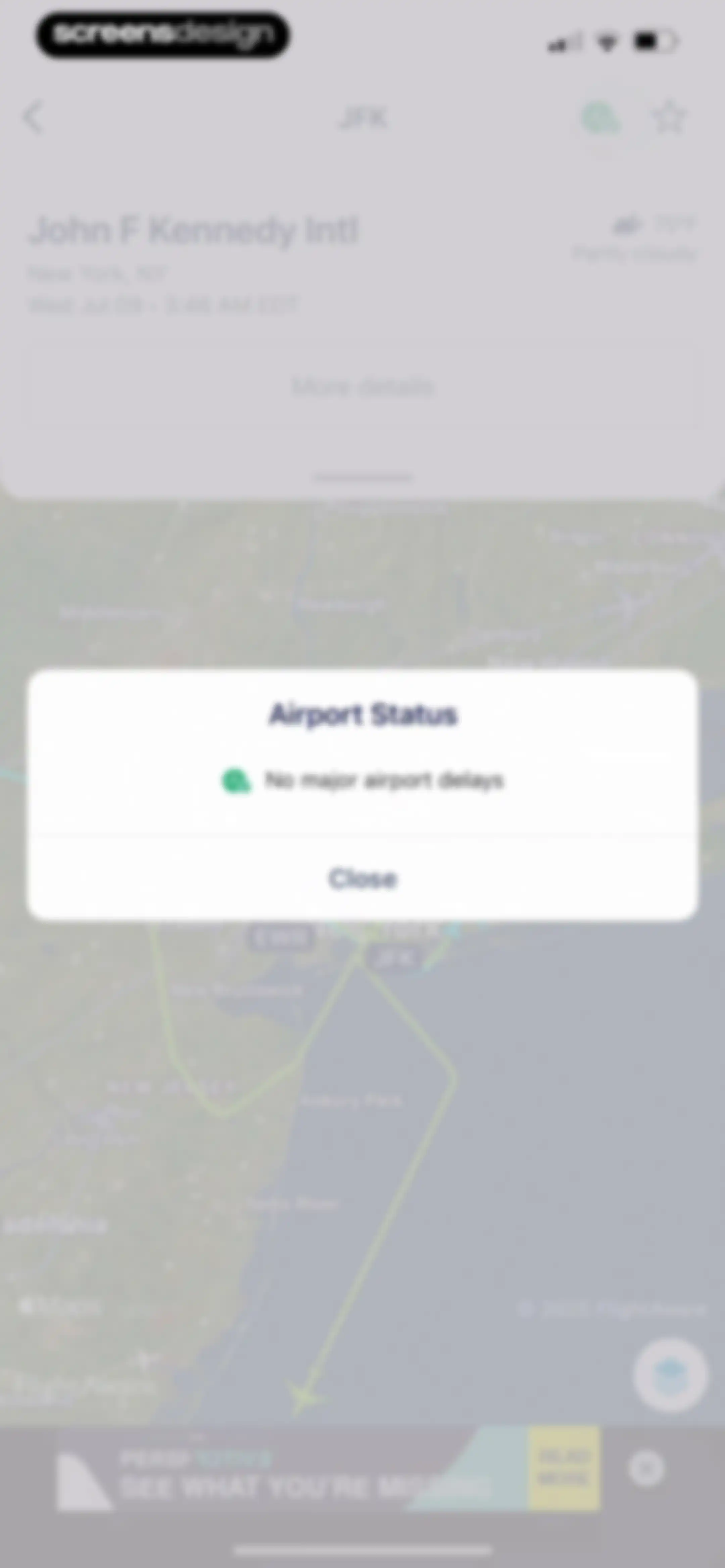 FlightAware Flight Tracker screen 59