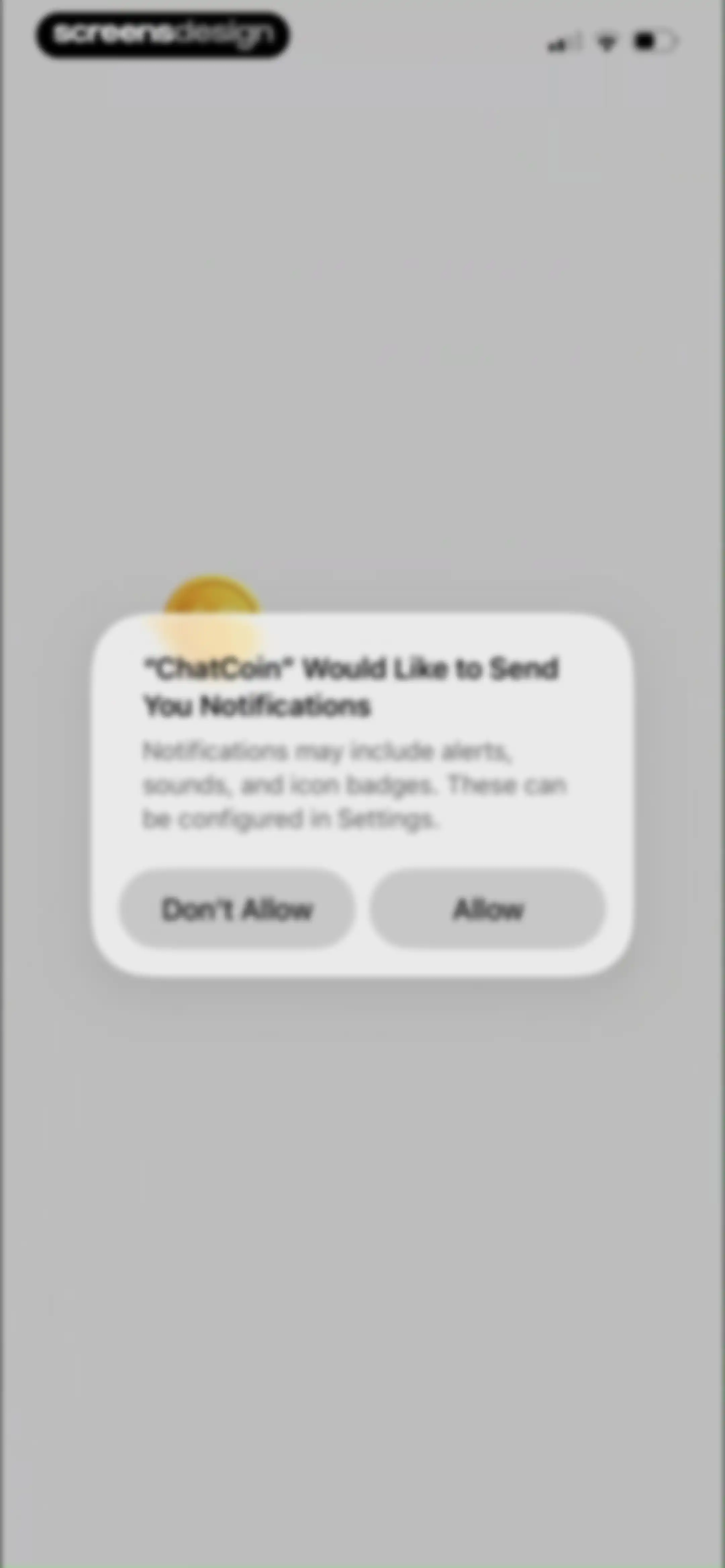 ChatCoin: Coin Identifier screen 1