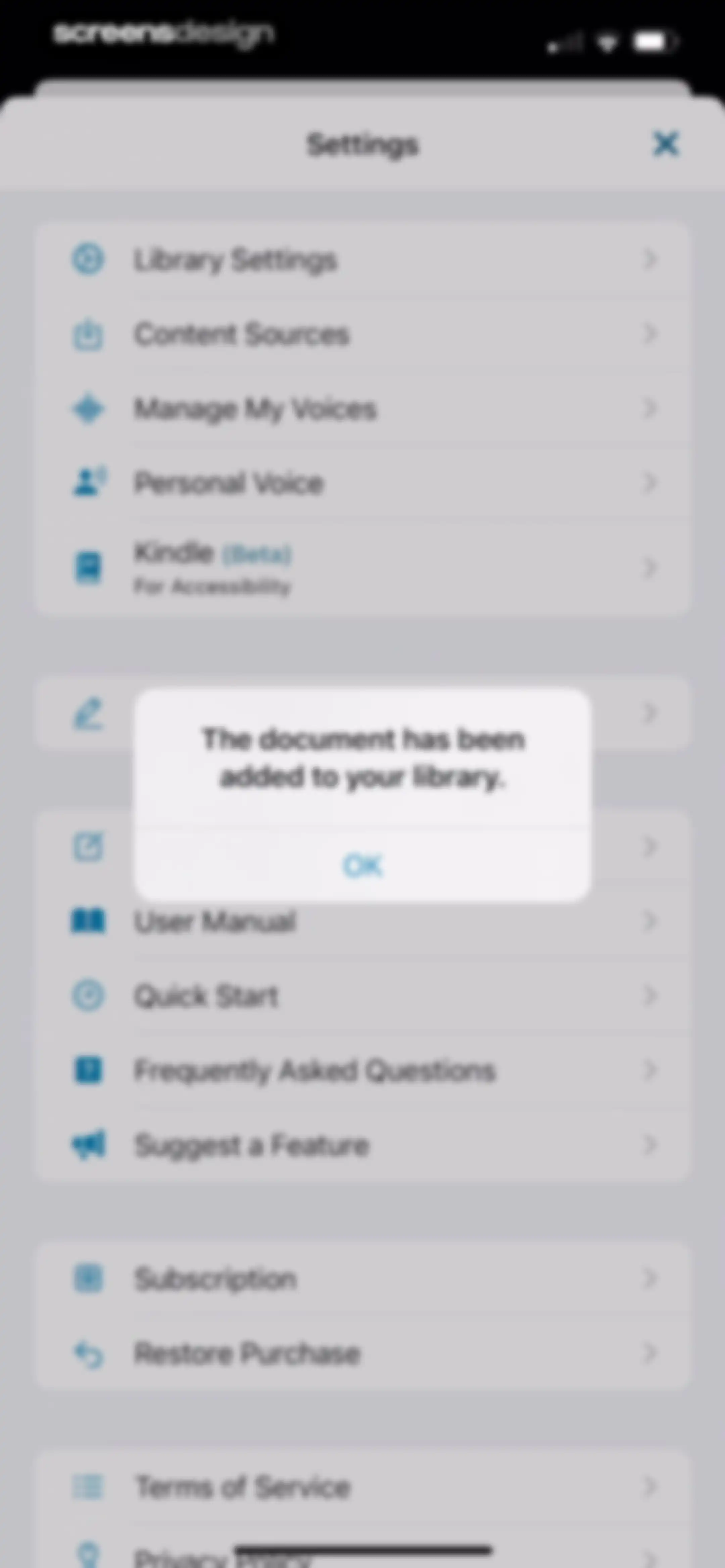 Voice Dream - Natural Reader screen 96