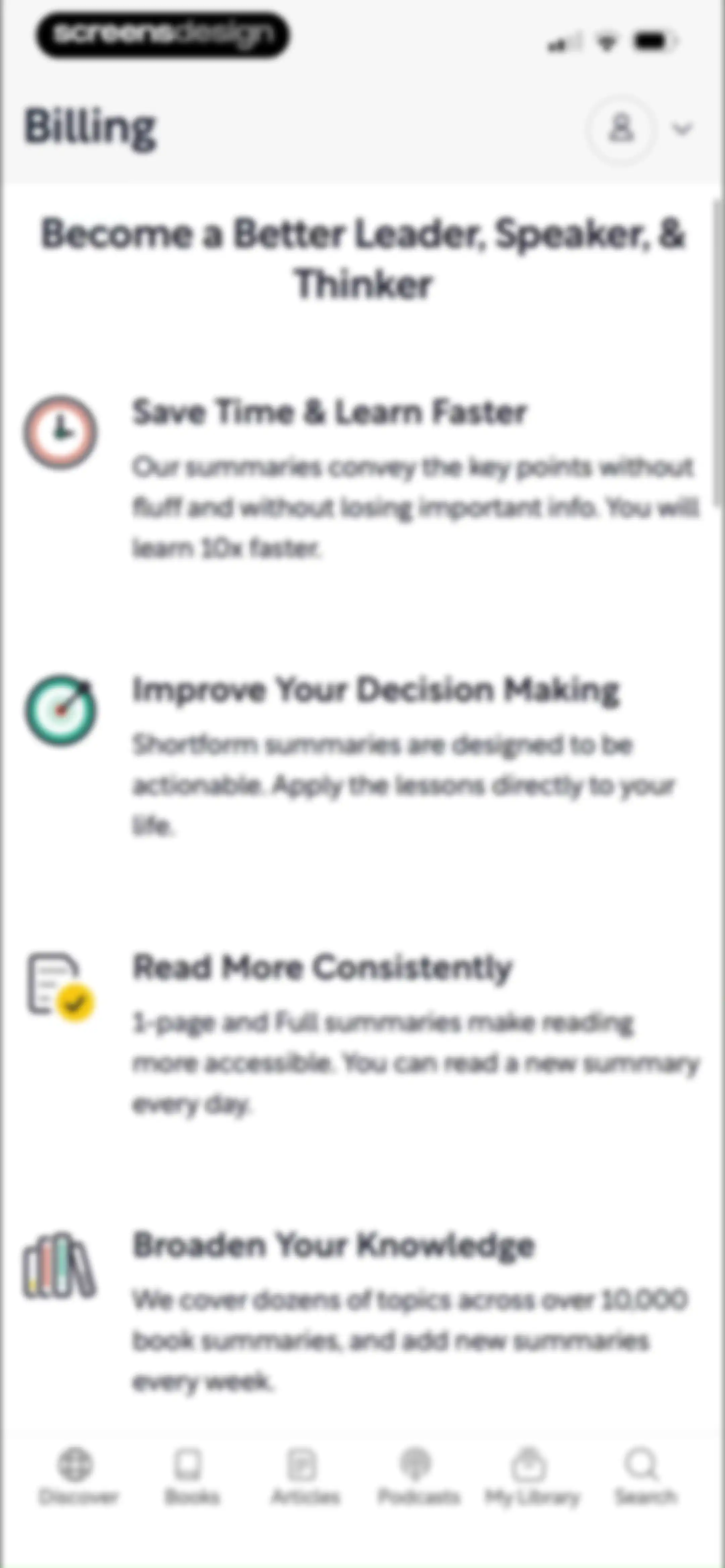 Shortform Daily Book Summaries screen 33