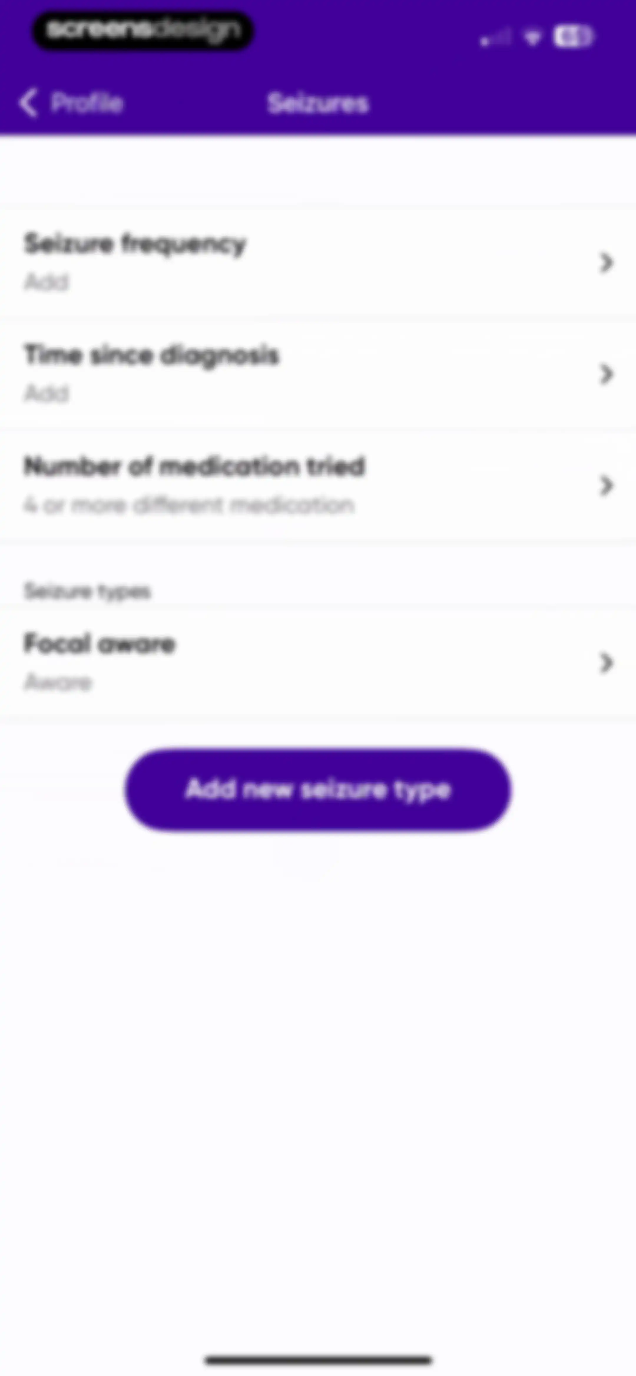 Epsy: Seizure Log for Epilepsy screen 104