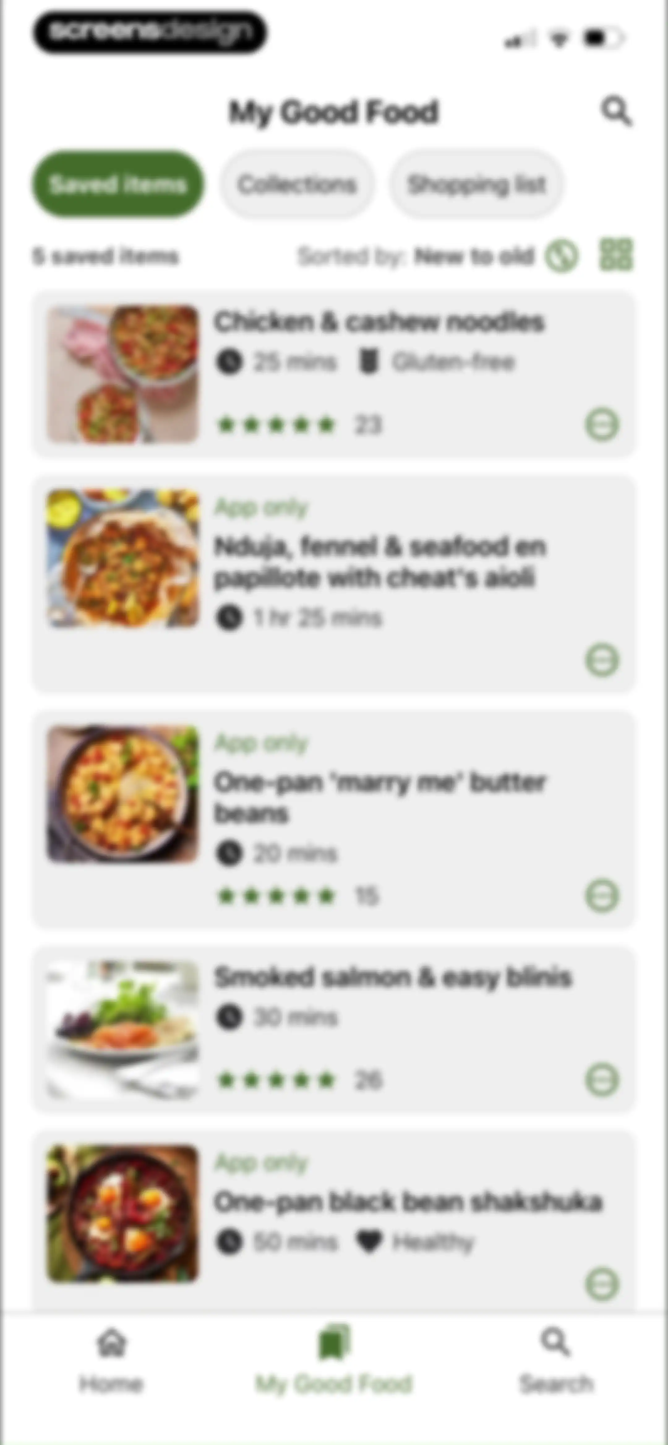 Good Food: Recipe Finder screen 47