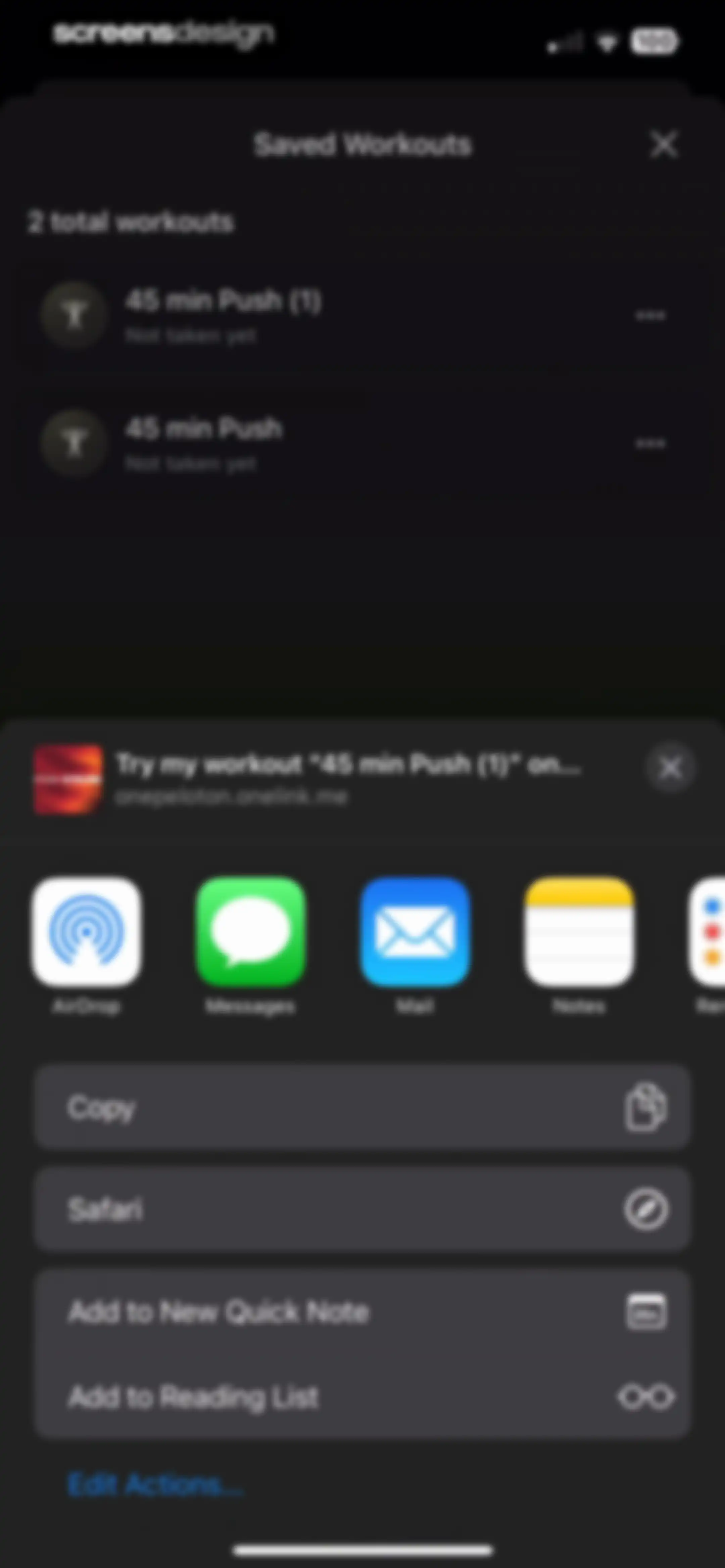 Peloton Strength+ screen 124