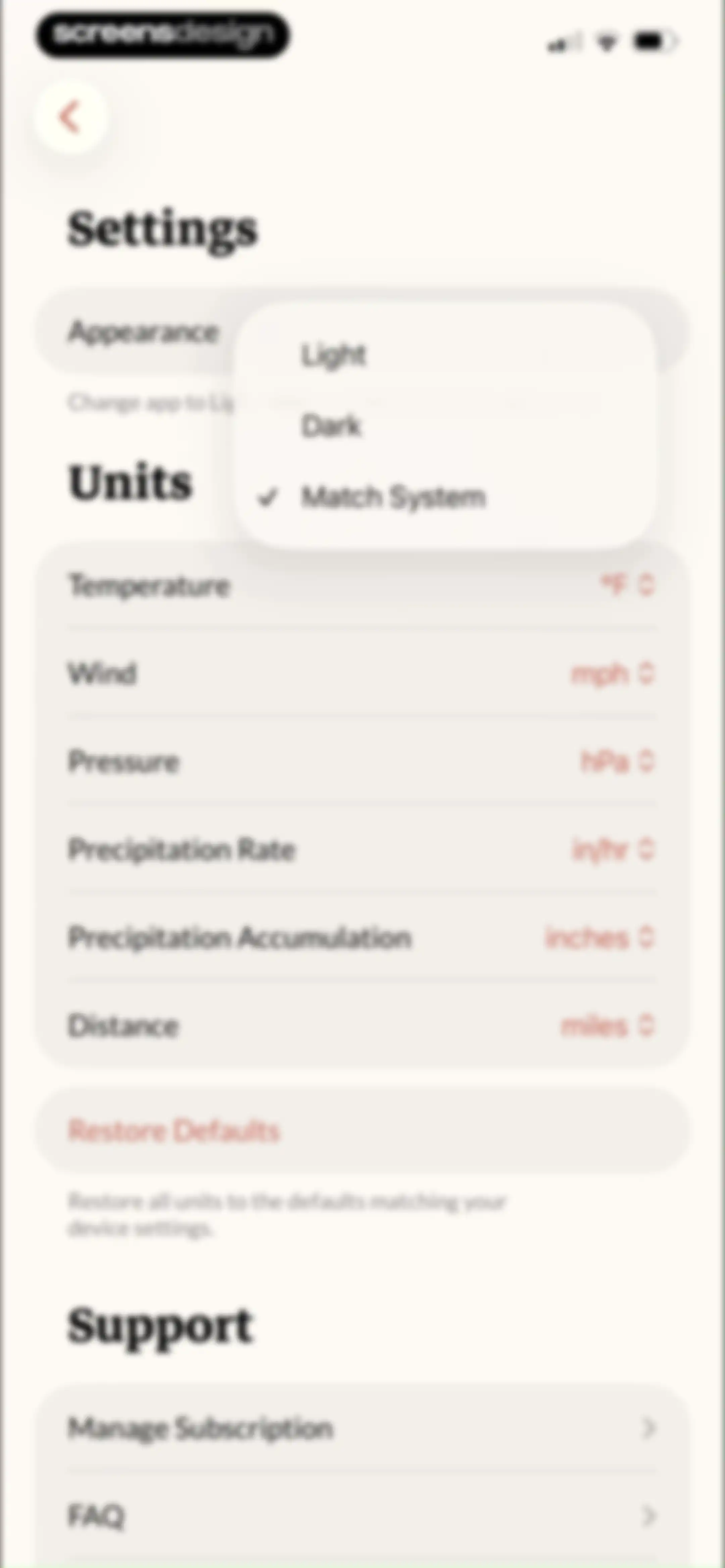 Acme Weather screen 83