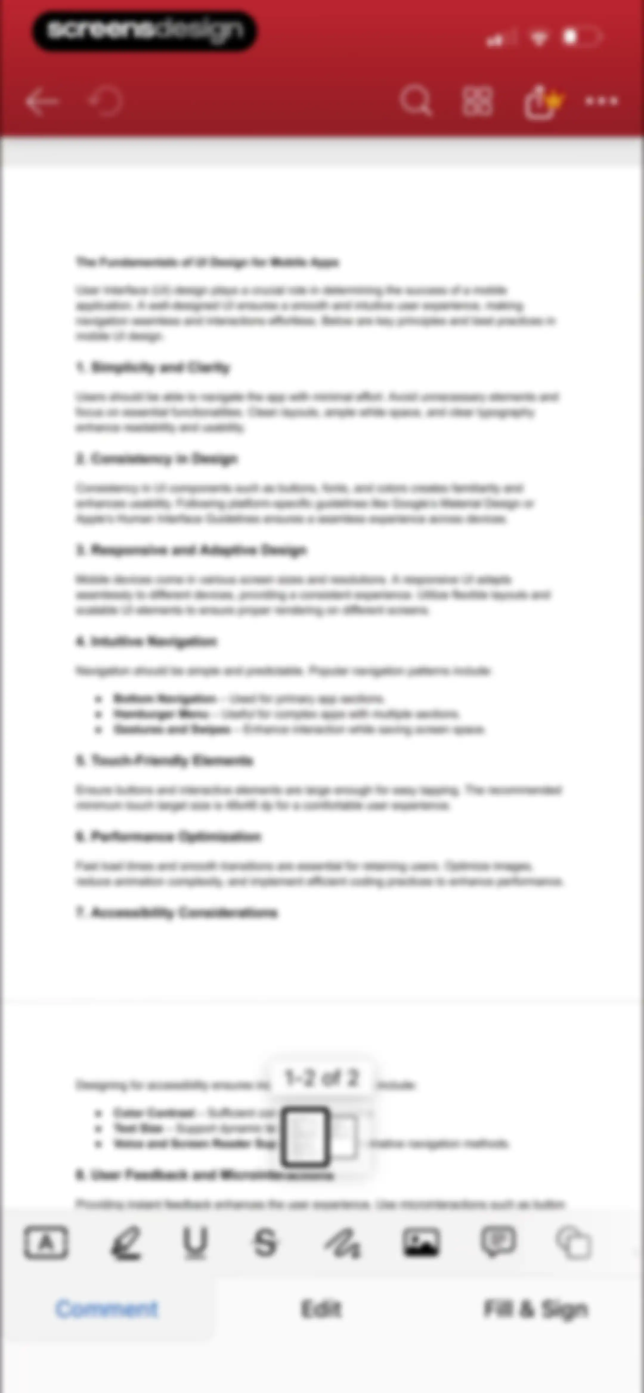 MobiPDF・PDF Text Editor・Reader screen 19