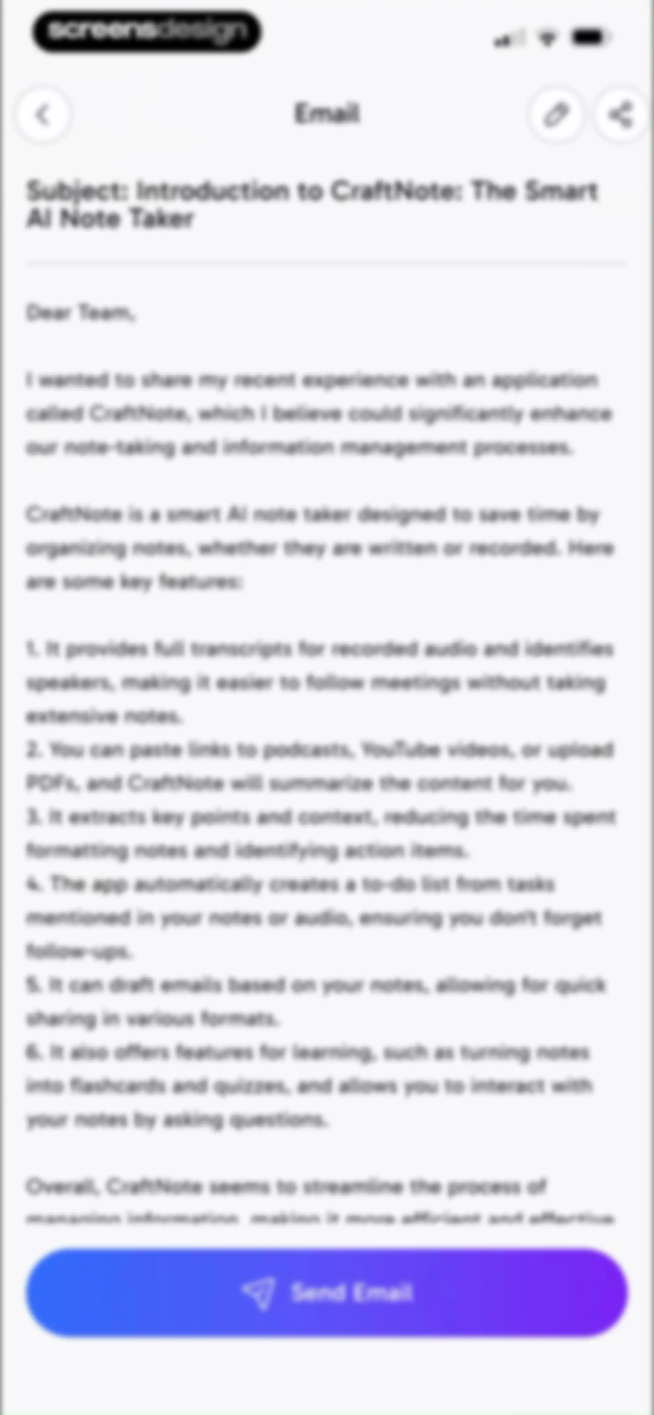 CraftNote: Smart AI Note Taker screen 54