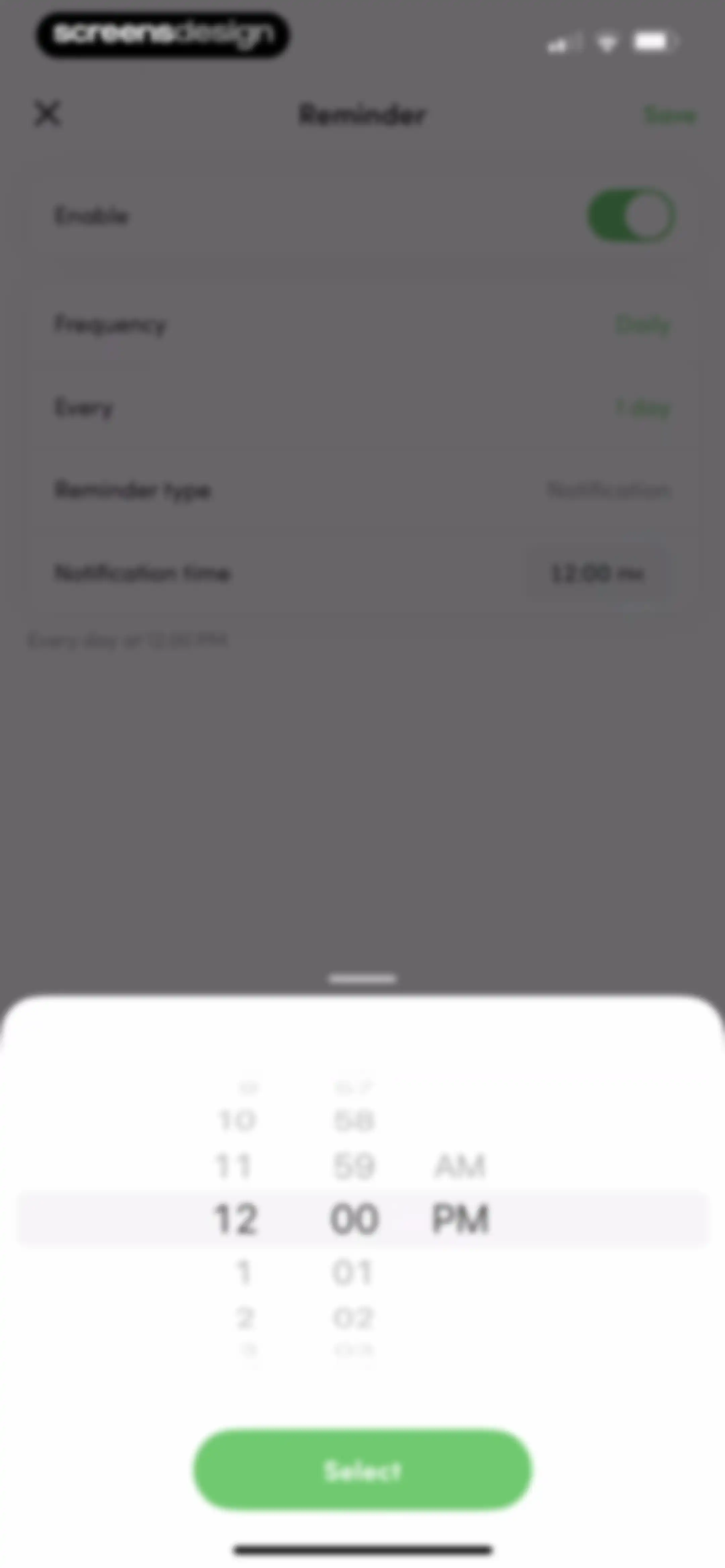 Calories and nutrition tracker screen 98