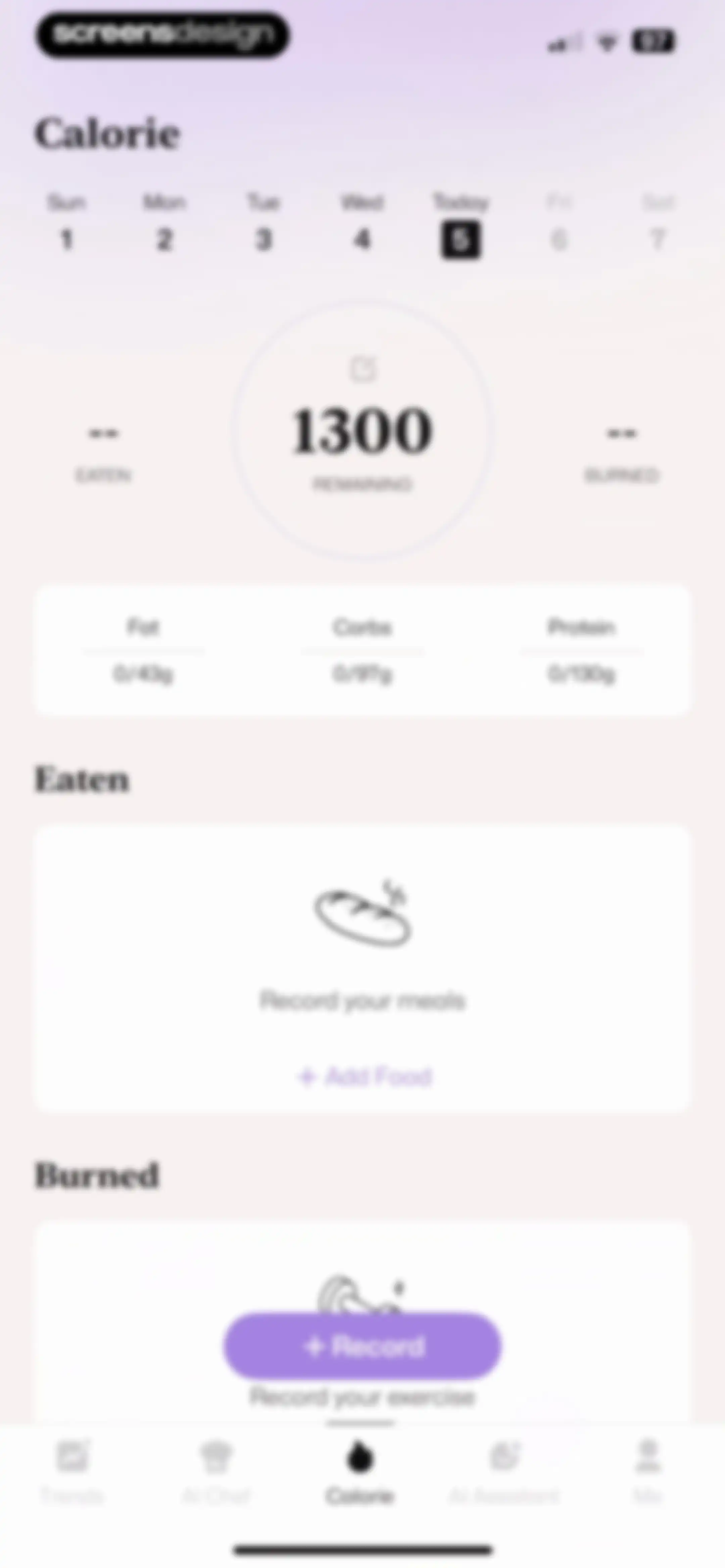 Well AI: Improve Well-being screen 101