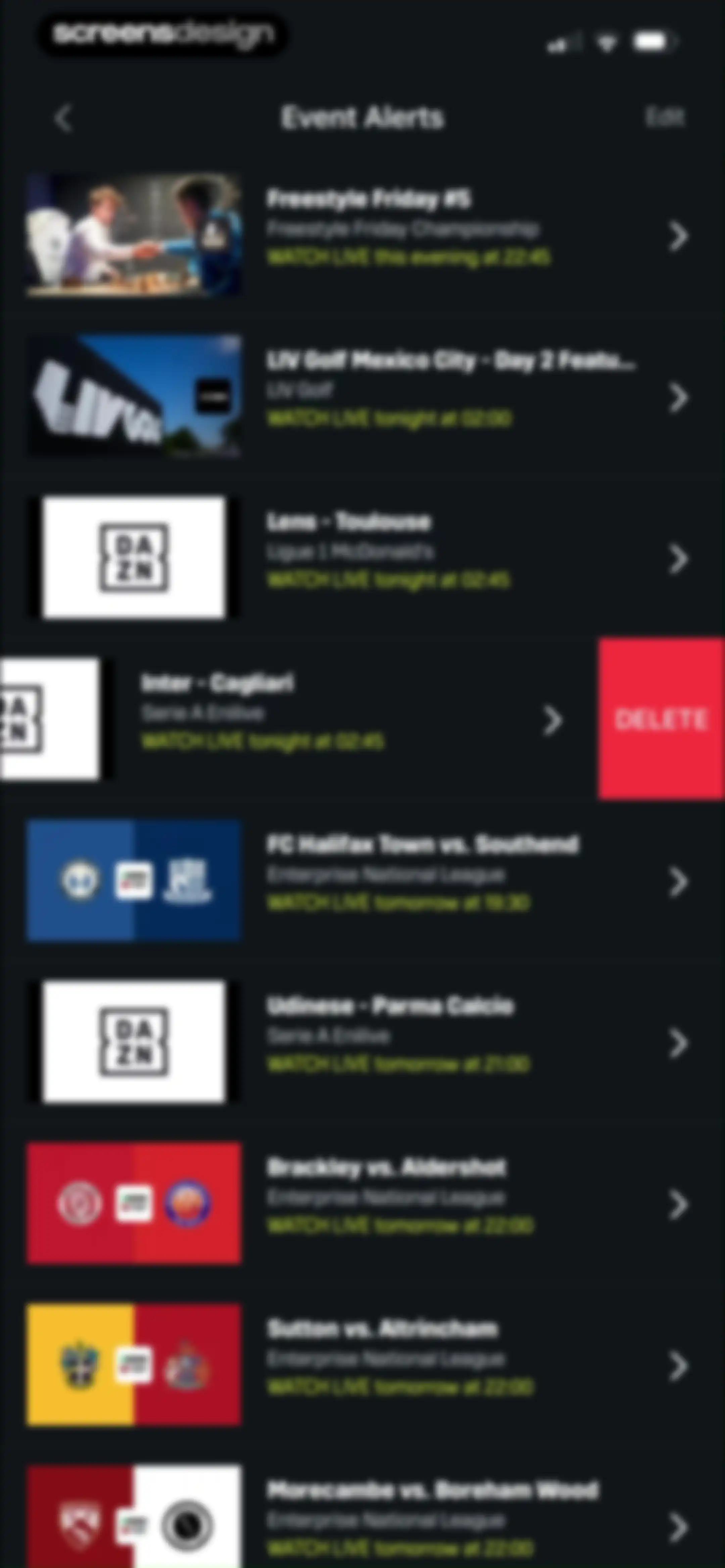 DAZN: Stream Live Sports screen 97