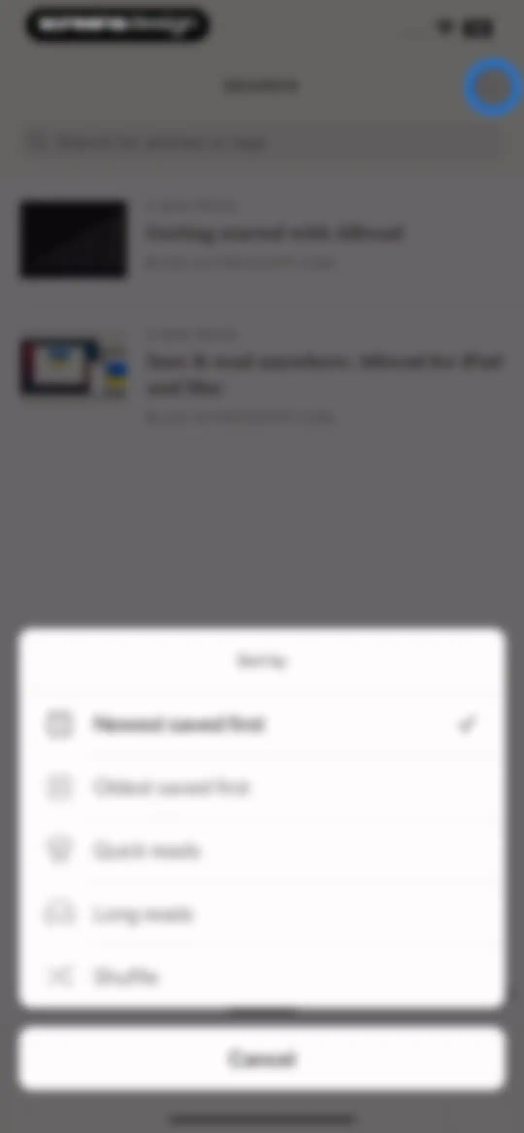 Alfread: grow reading habit screen 51