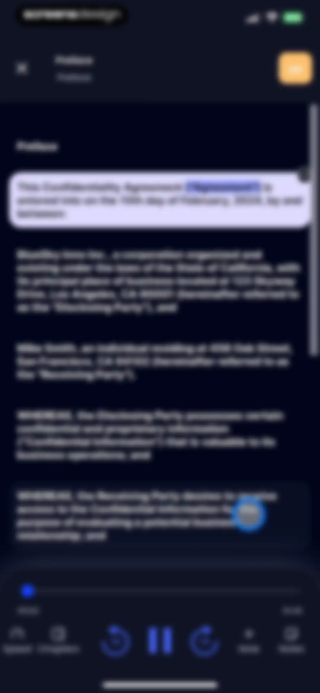 Listening: Text to Speech screen 30