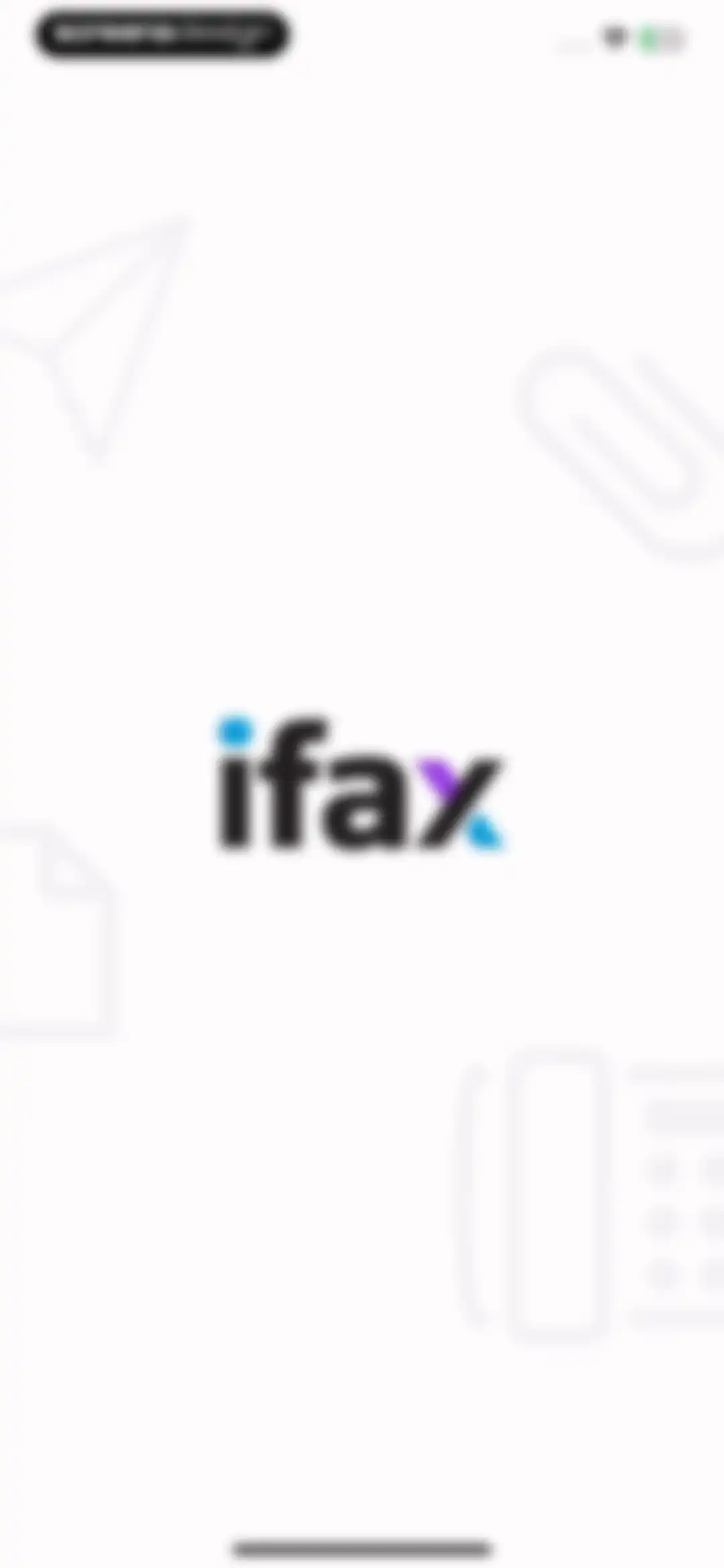 iFax App Send Fax From iPhone screen 1