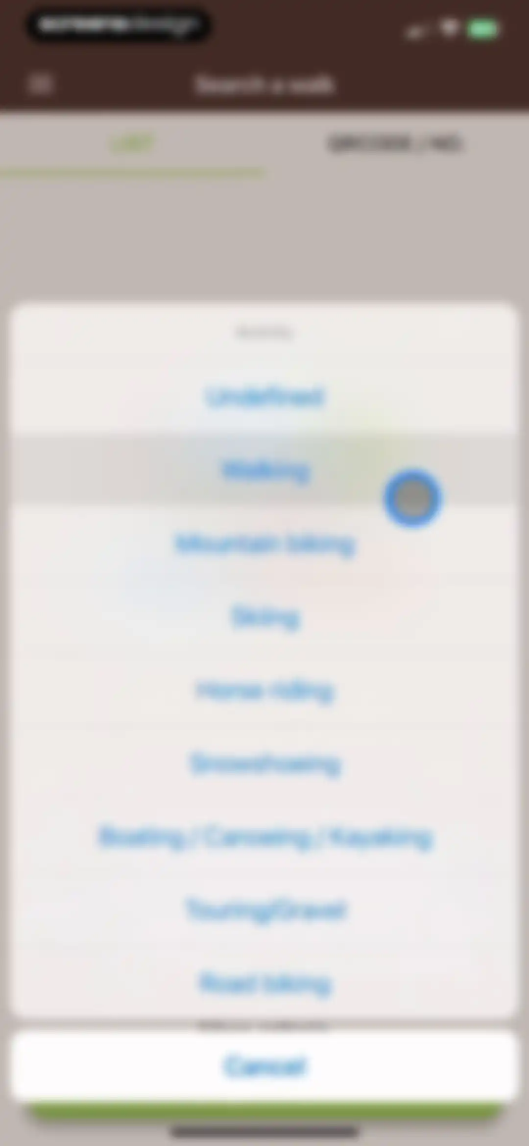 Visorando Walking Routes screen 9