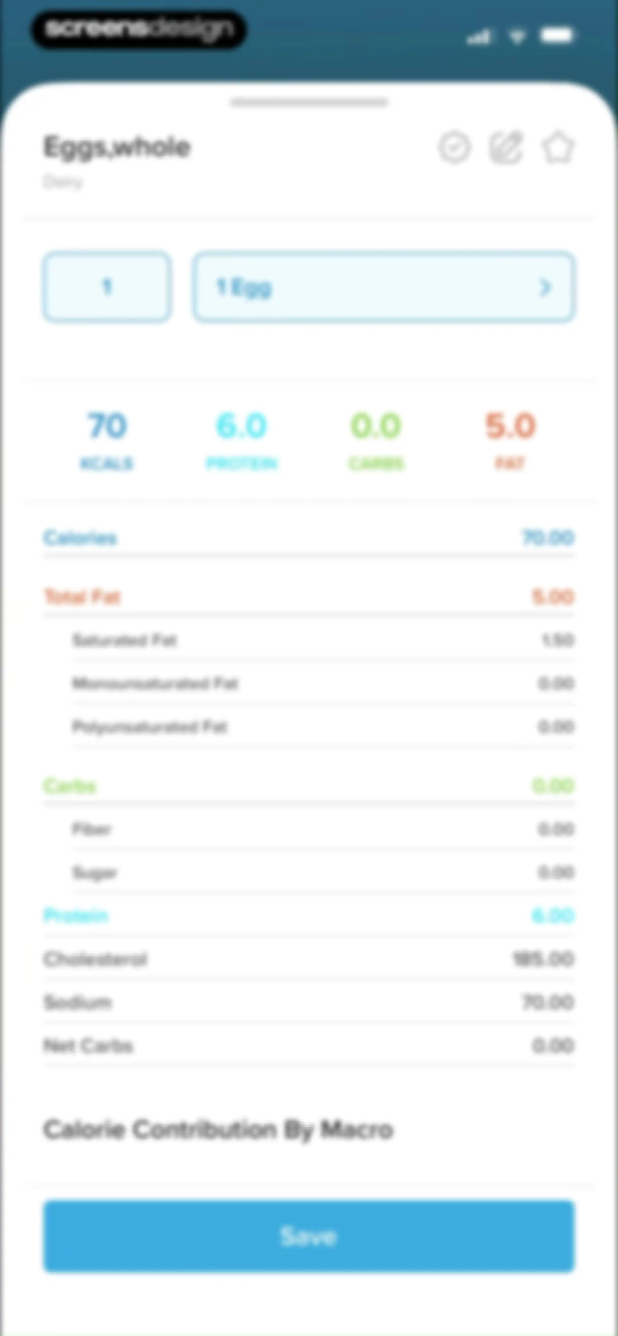 My Macros+ | Macro Tracker screen 62
