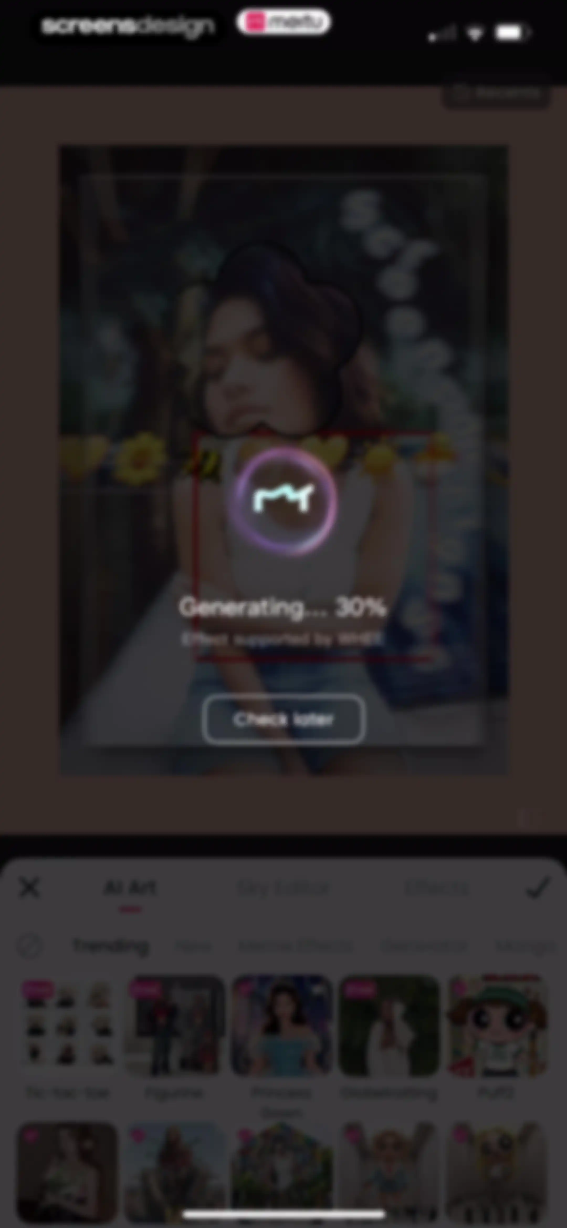 Meitu AI Photo & Video Editor screen 111