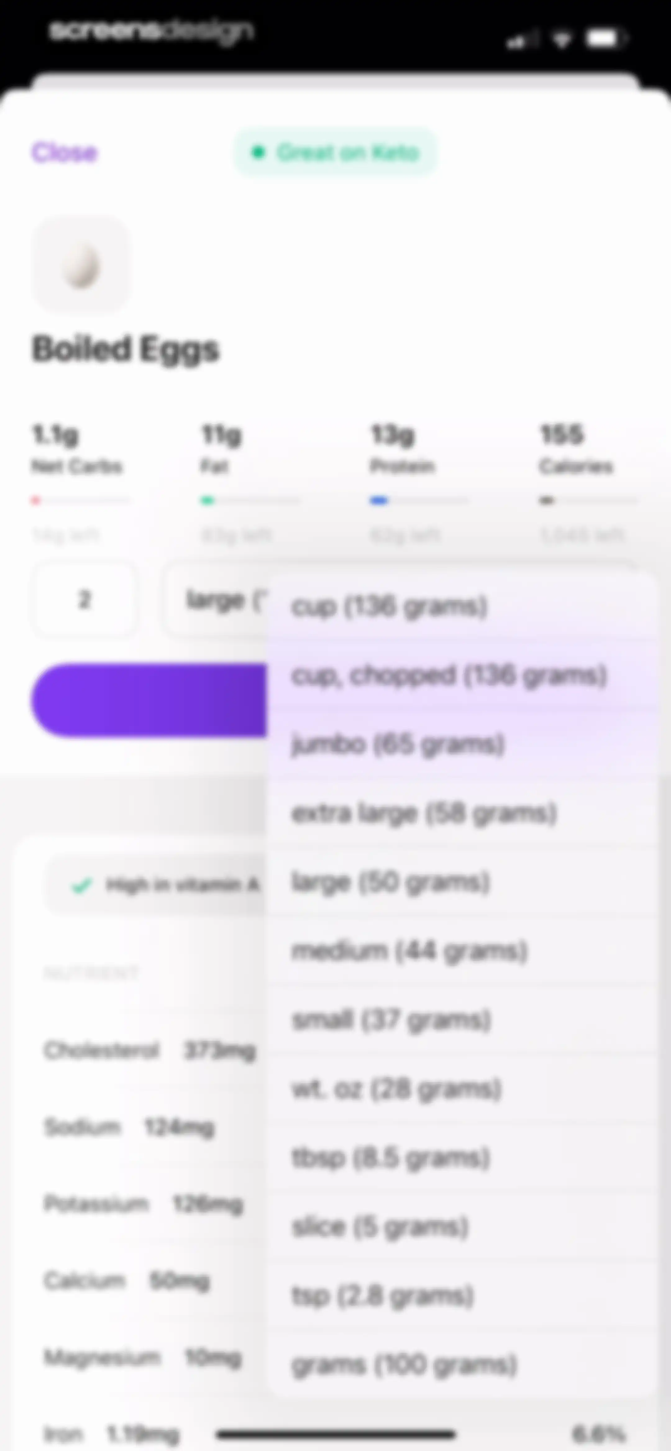 Keto Diet App － Carb Tracker screen 82