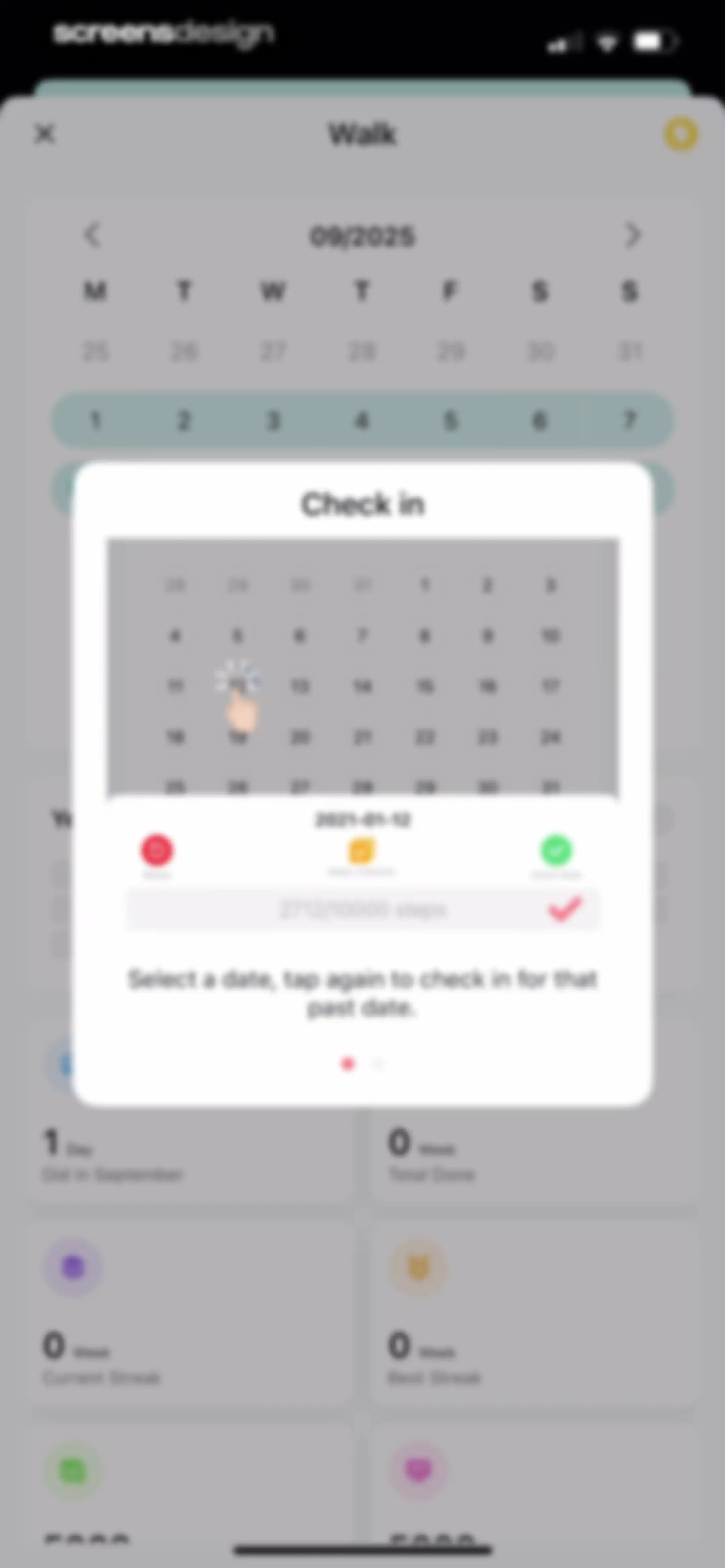 Habit Tracker screen 102