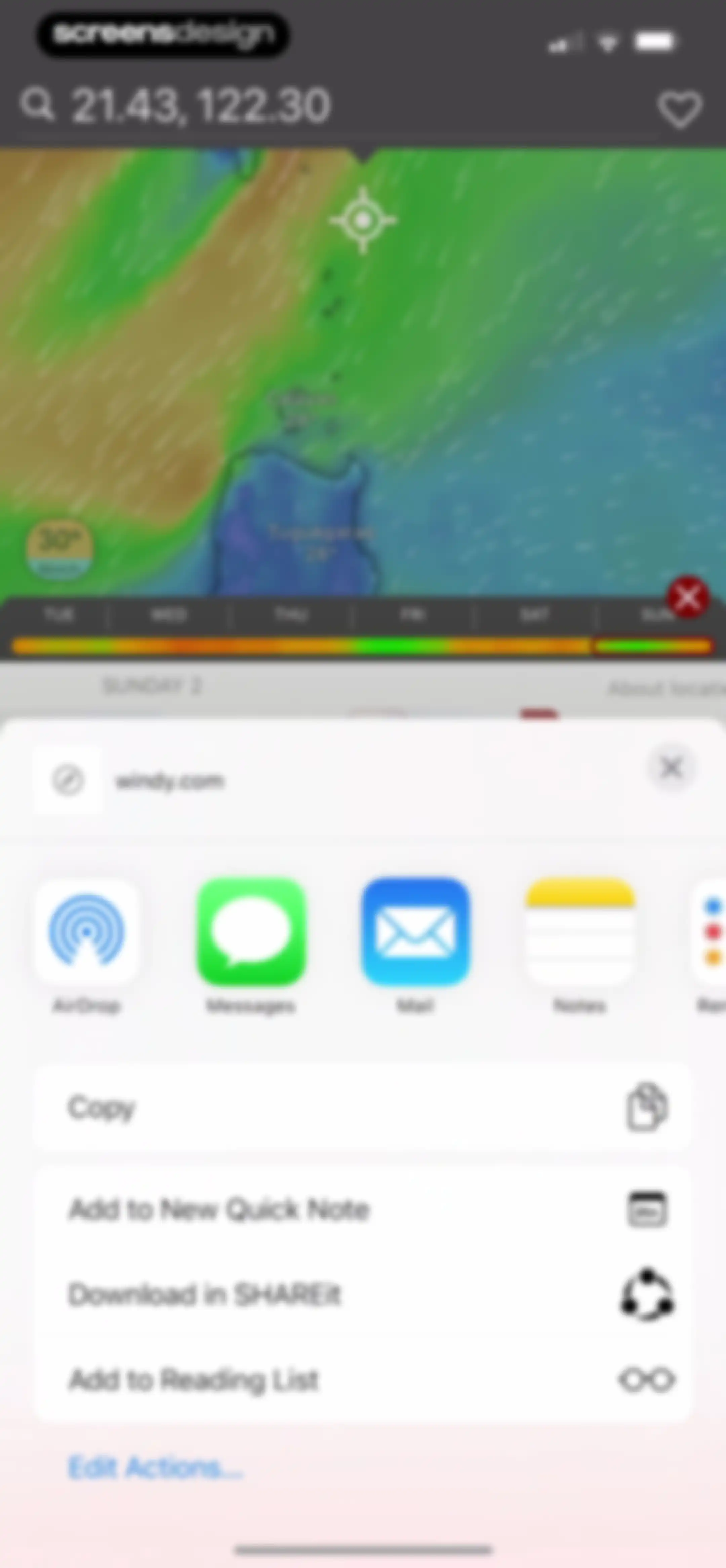 Windy.com screen 23