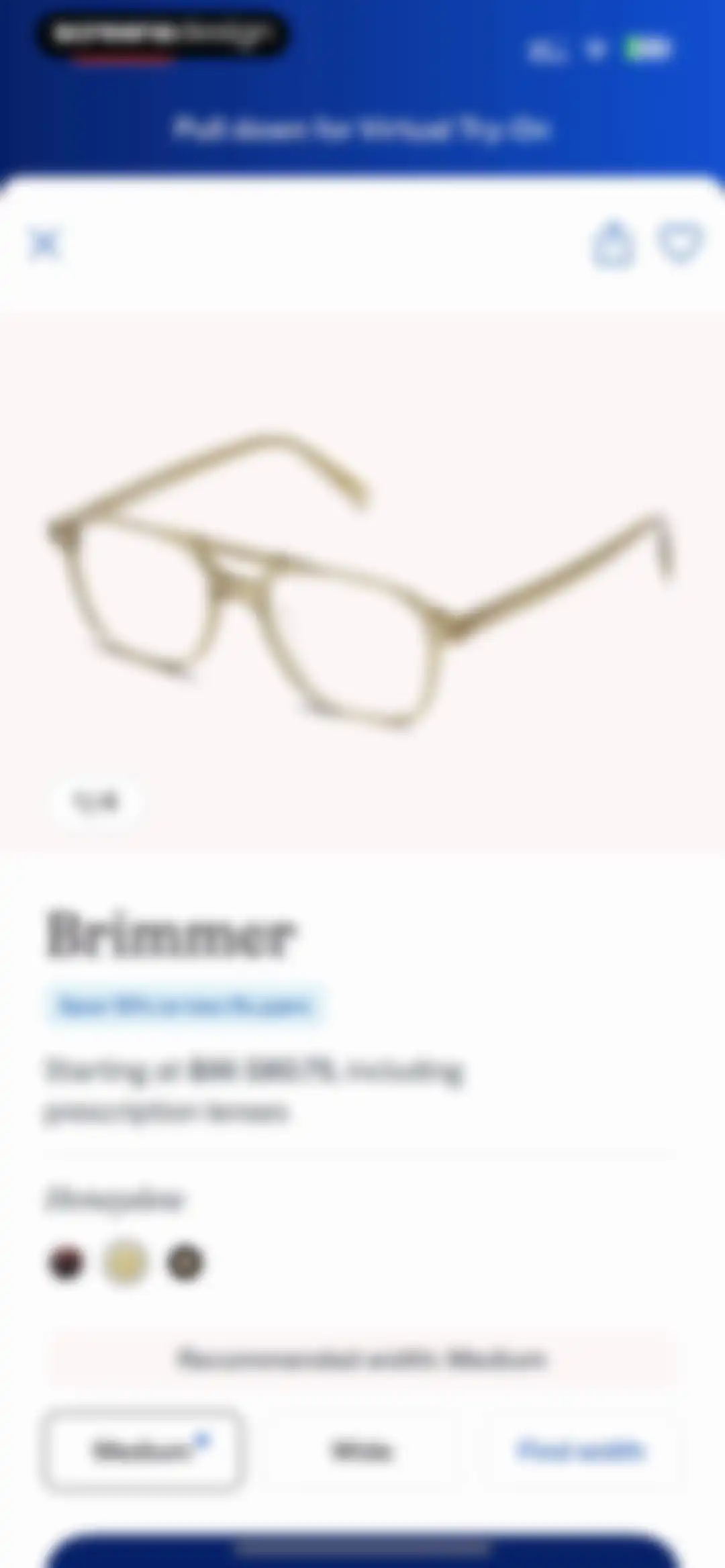 Warby Parker screen 4