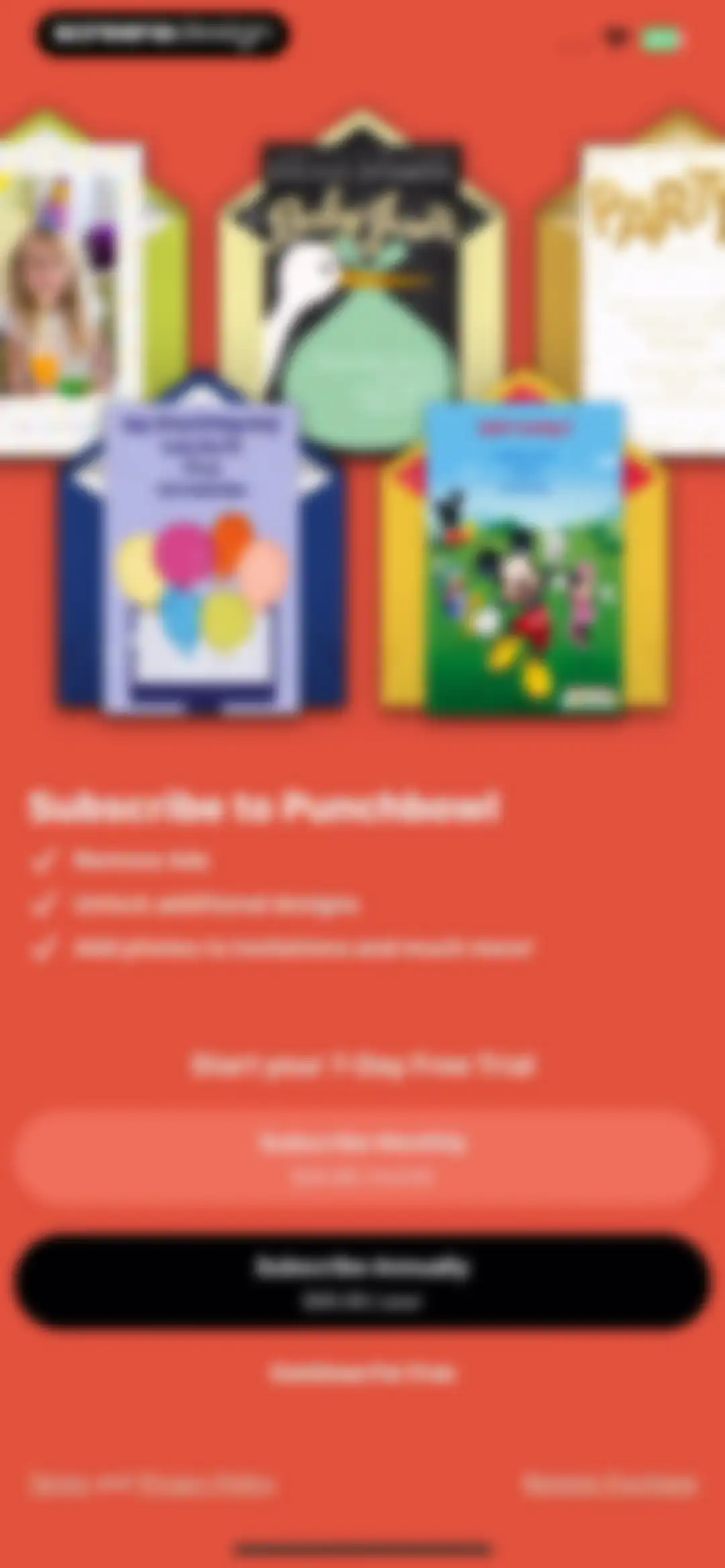 Punchbowl: Invitations & Cards screen 3