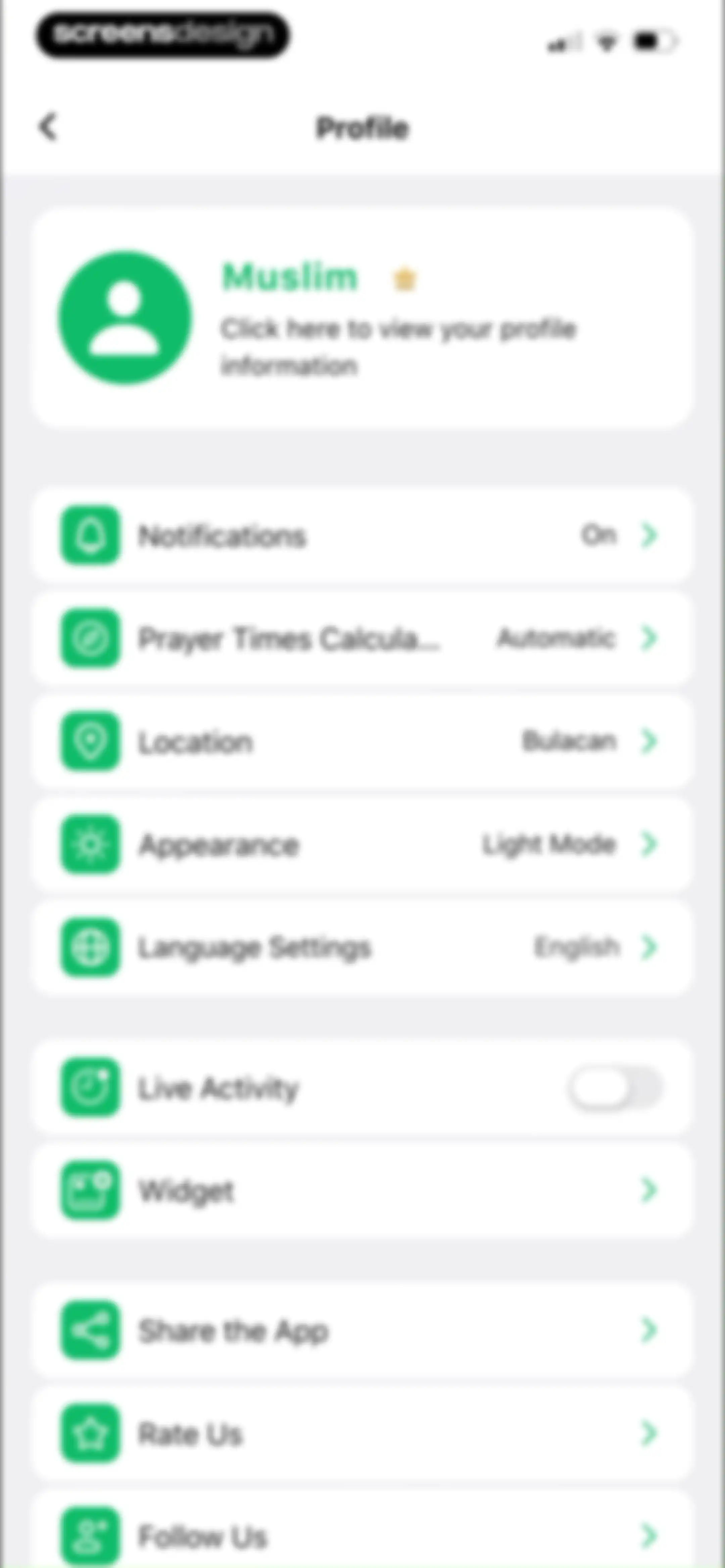 Muslim: Prayer Times, Qibla screen 103