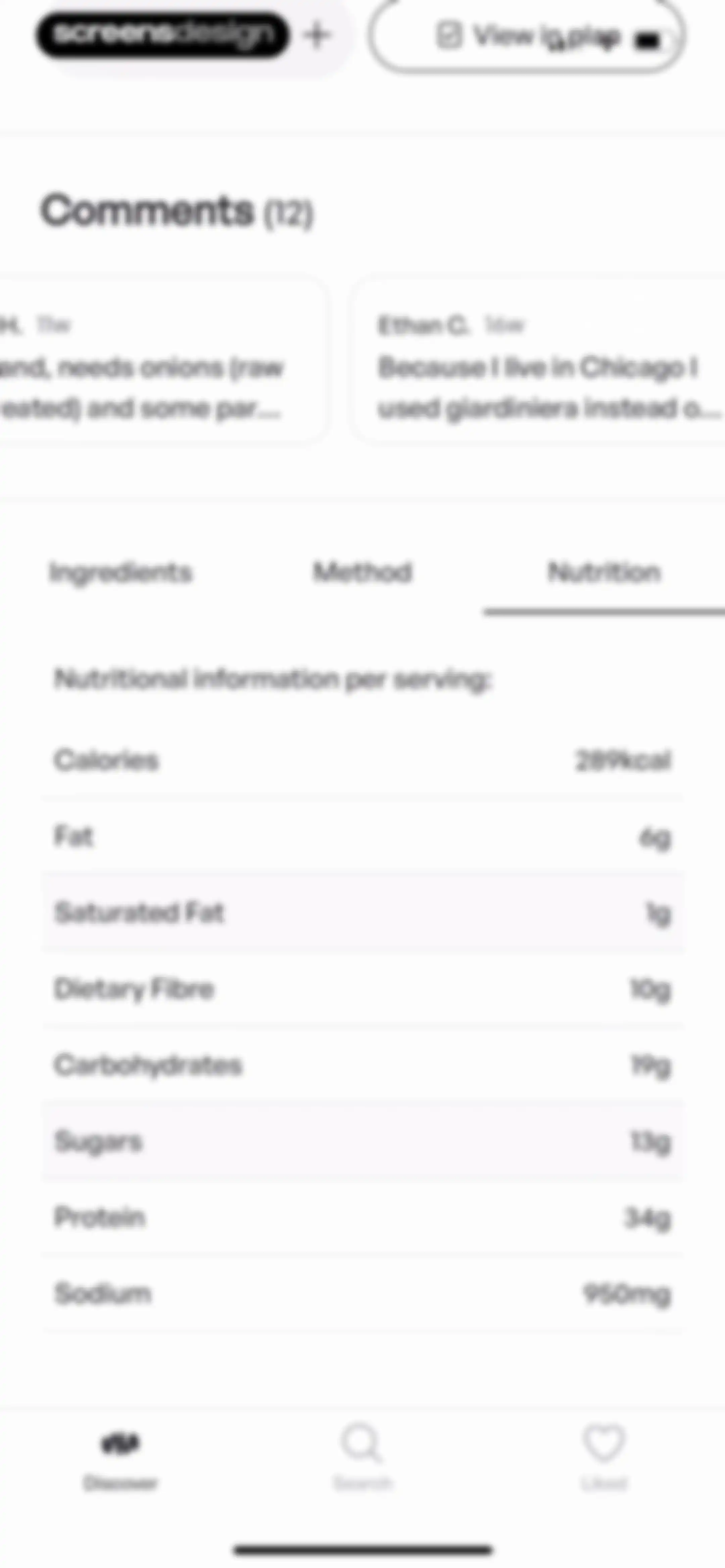 Mob: Meal Planner and Recipes screen 56