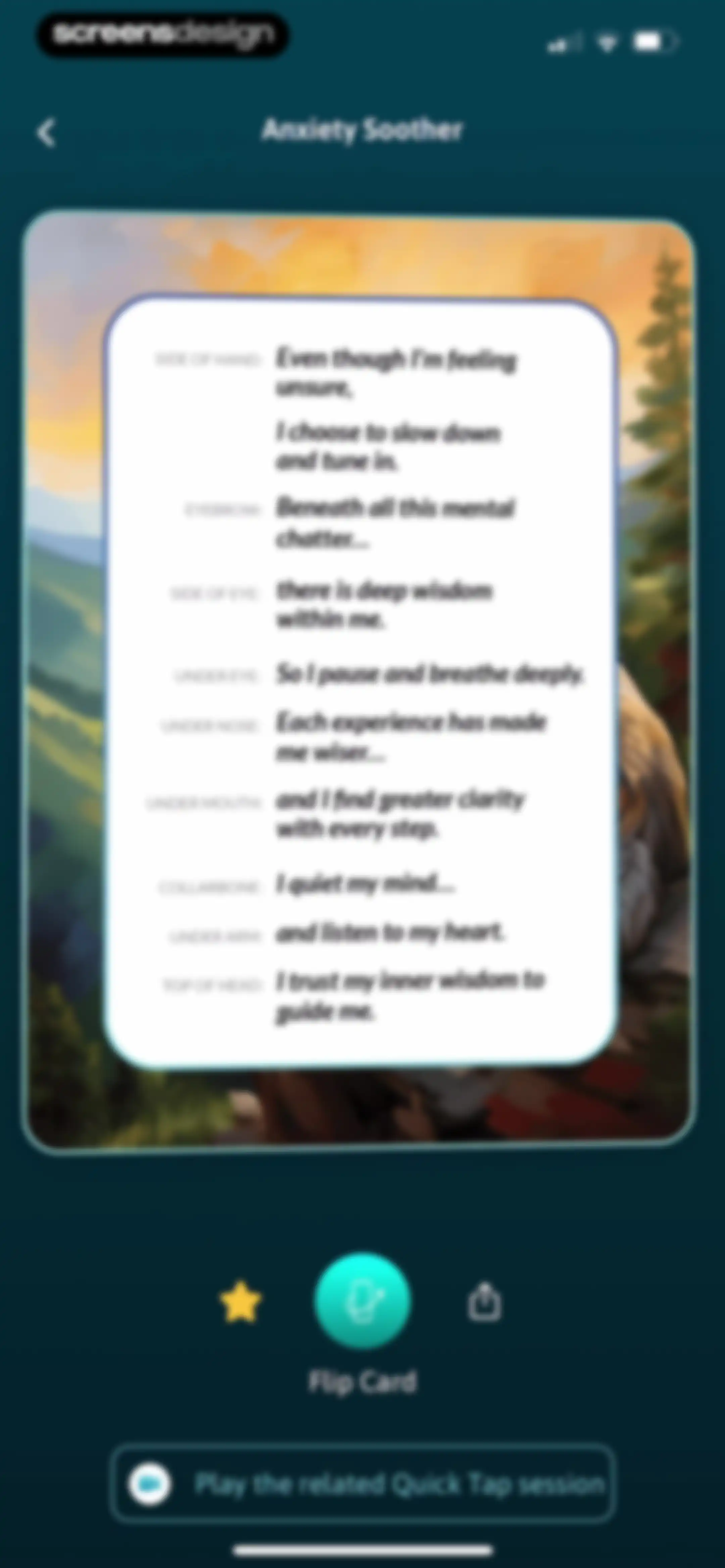 The Tapping Solution screen 41
