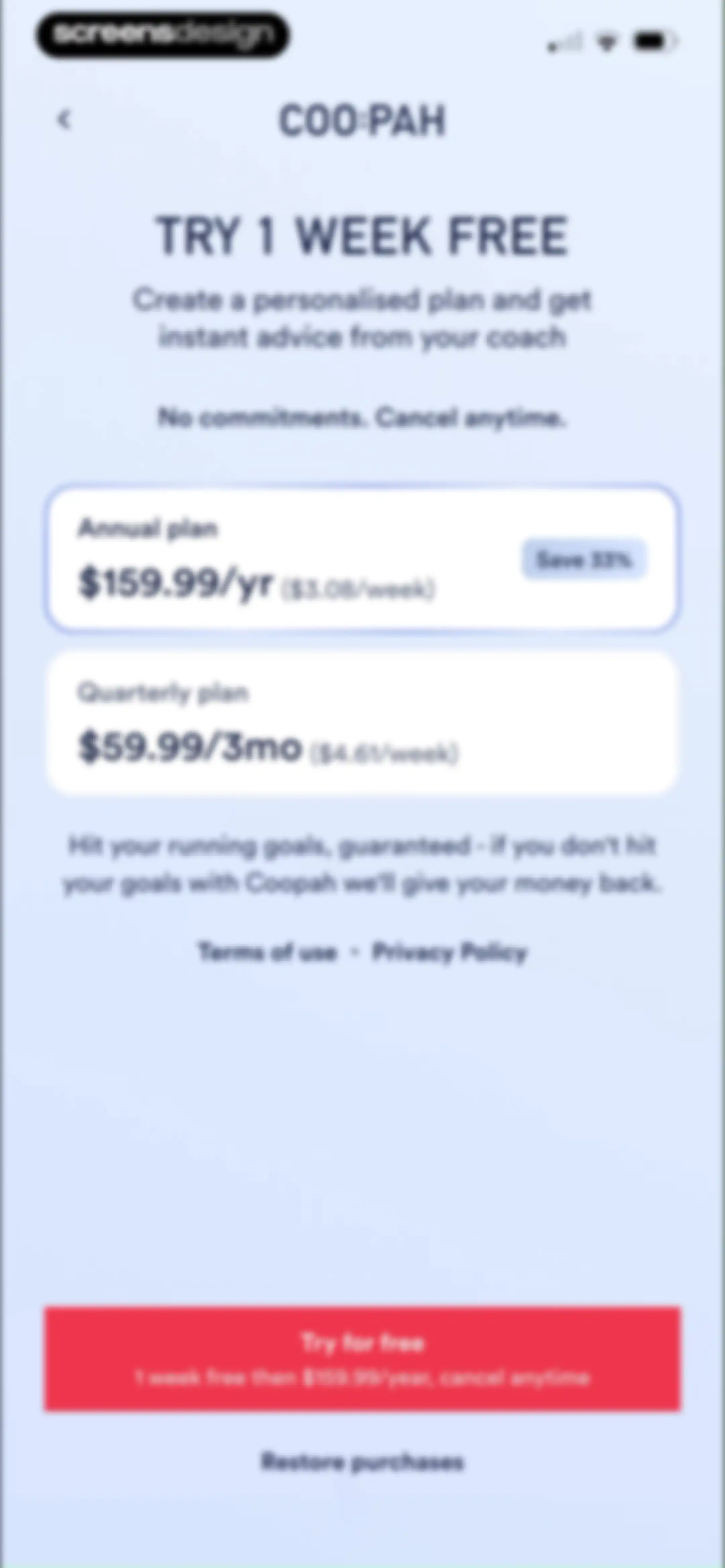 Coopah: The Run Coaching App screen 30