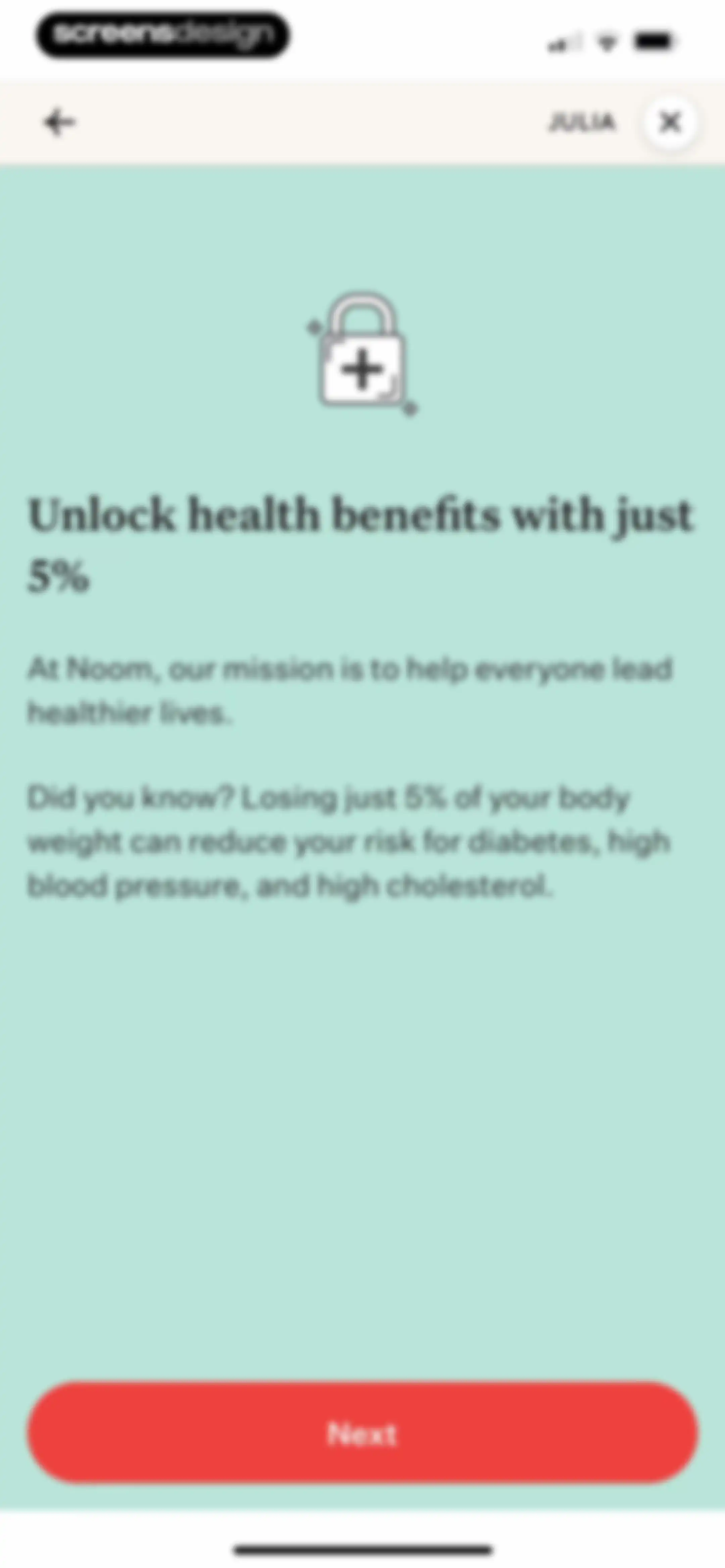 Noom Weight Loss, Food Tracker screen 68