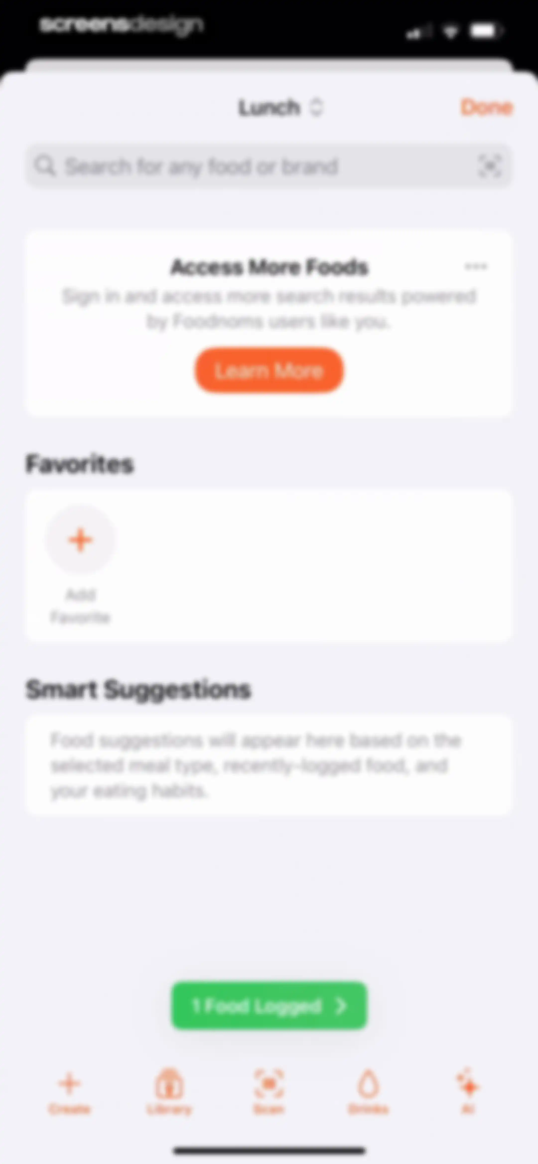 Nutrition Tracker: Foodnoms screen 60