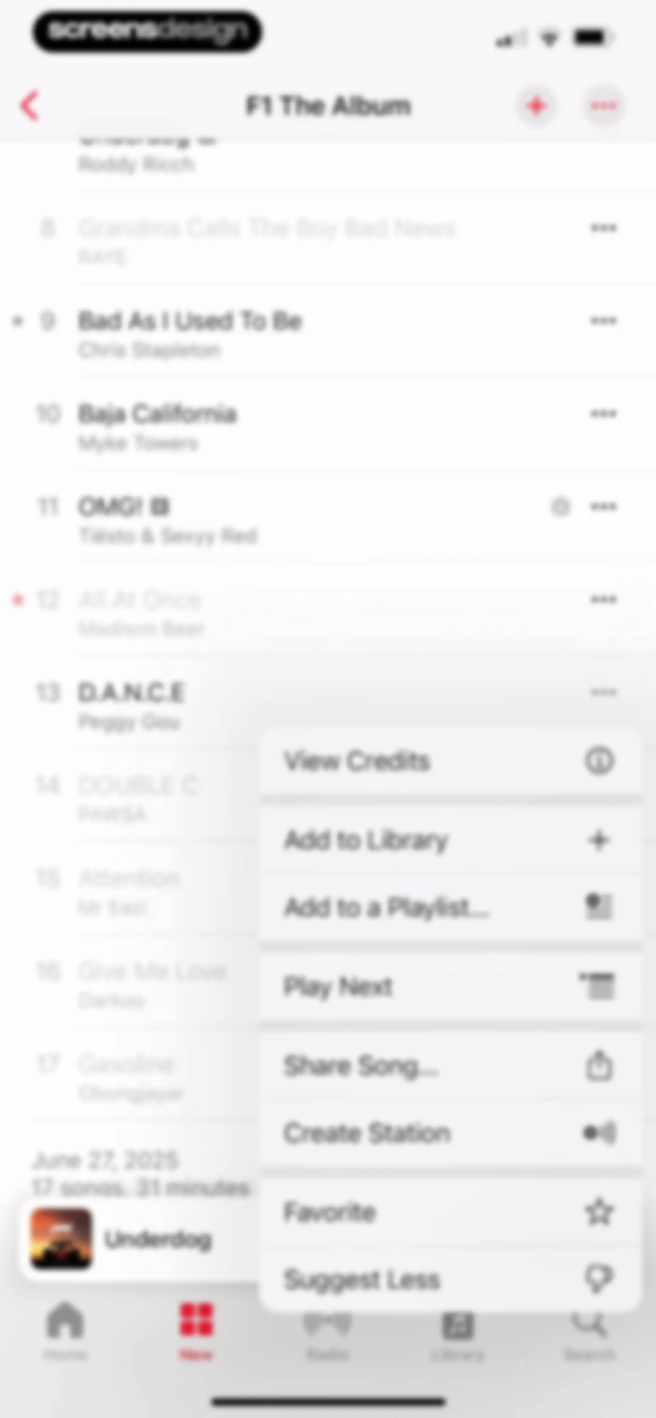 Apple Music screen 55