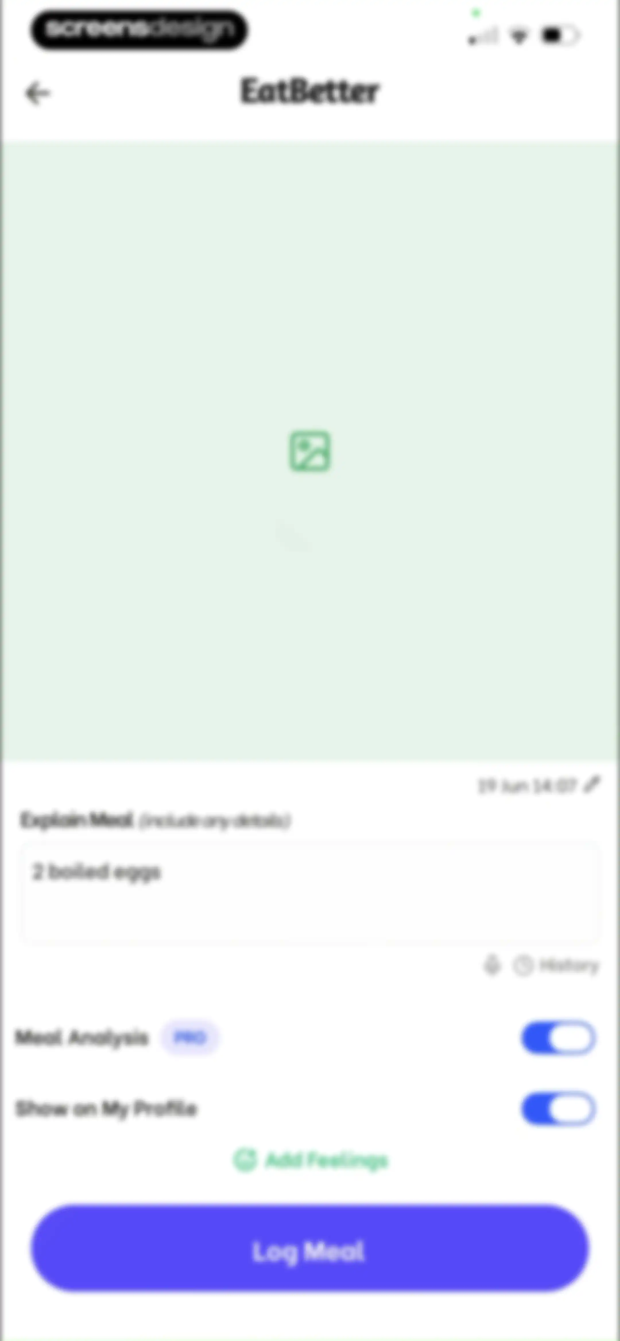EatBetter: AI Food Journal screen 101